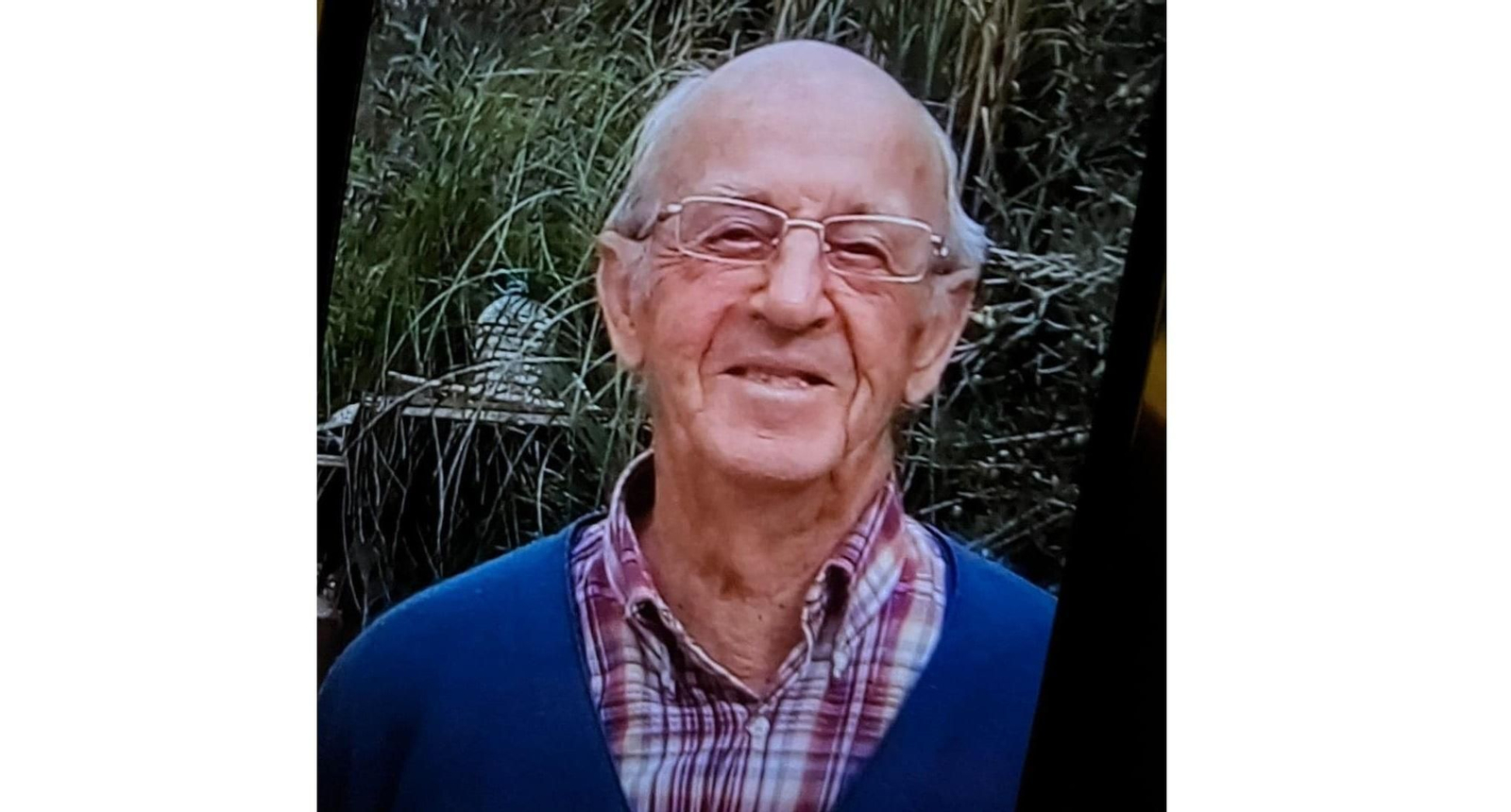 Imagen de Diego Giménez Parra, vecino desaparecido, difundida por el Ayuntamiento de Huércal-Overa.