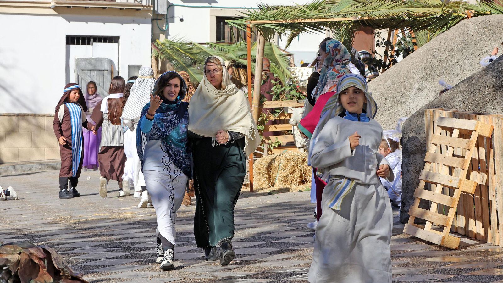 Imágenes del Belén Viviente de la plaza San Lucas en Jerez
