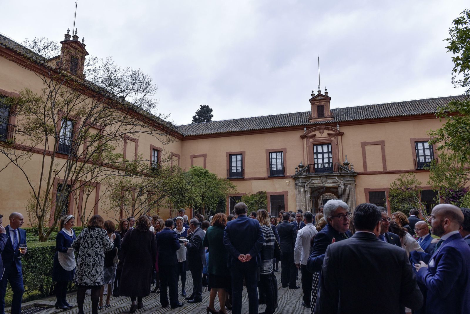 La recepción en el Palacio Gótico del Real Alcázar previa al almuerzo del pregón