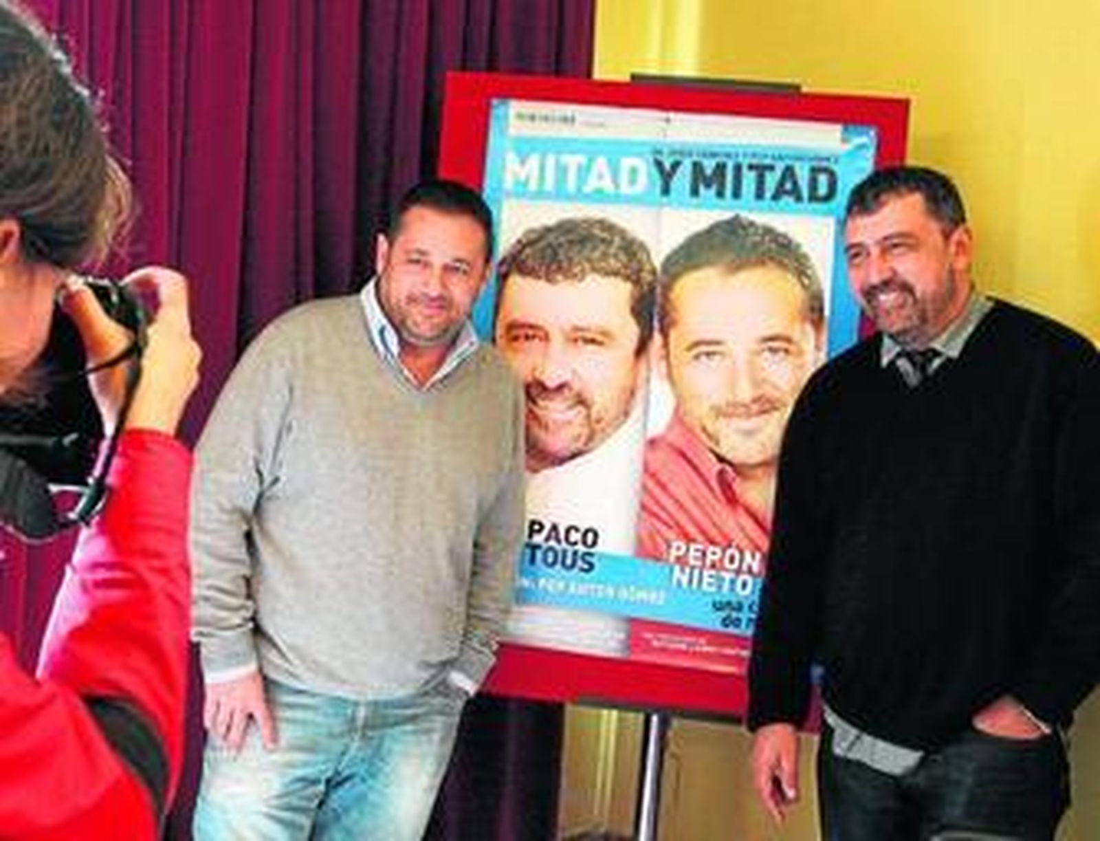 Pepón Nieto y Paco Tous coinciden en el escenario tras "años de ensayos" en 'Los hombres de Paco'.
