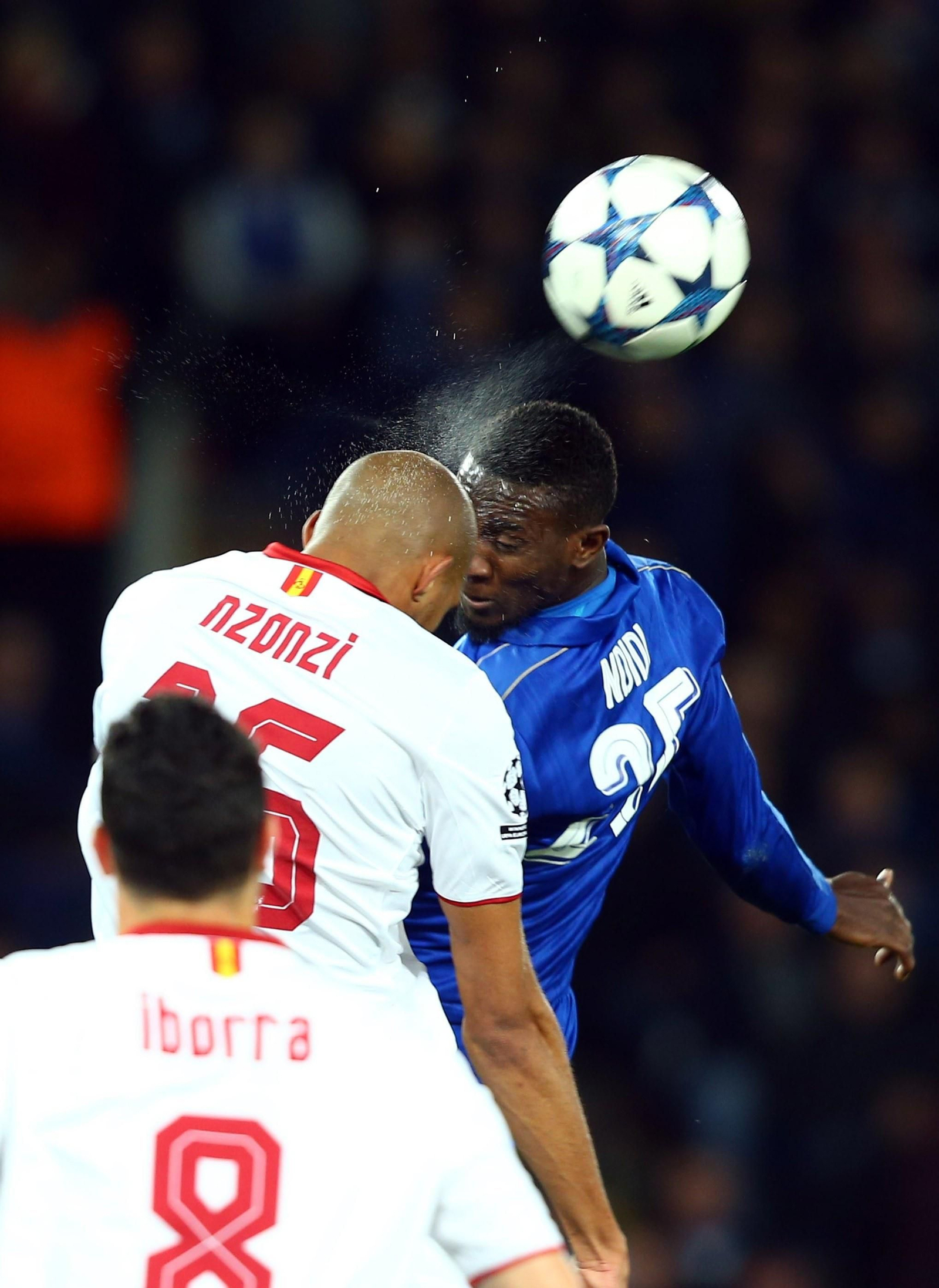 El Leicester-Sevilla FC, en imágenes