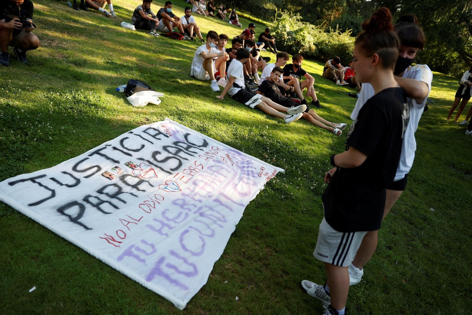 Imagen de archivo de una vista de la concentración del 17 de julio de 2021 en homenaje a Isaac,