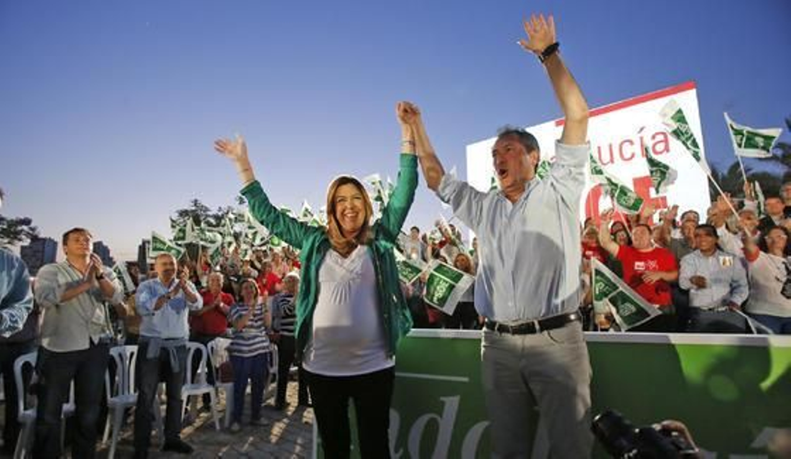 Cierre de campaña del candidato del PSOE, Juan Espadas.

Foto: Antonio Pizarro