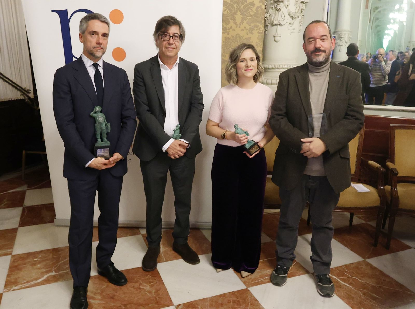 Carlos Franganillo, Pablo Ordaz, Regina Sotorrío y Pablo Bujalance.