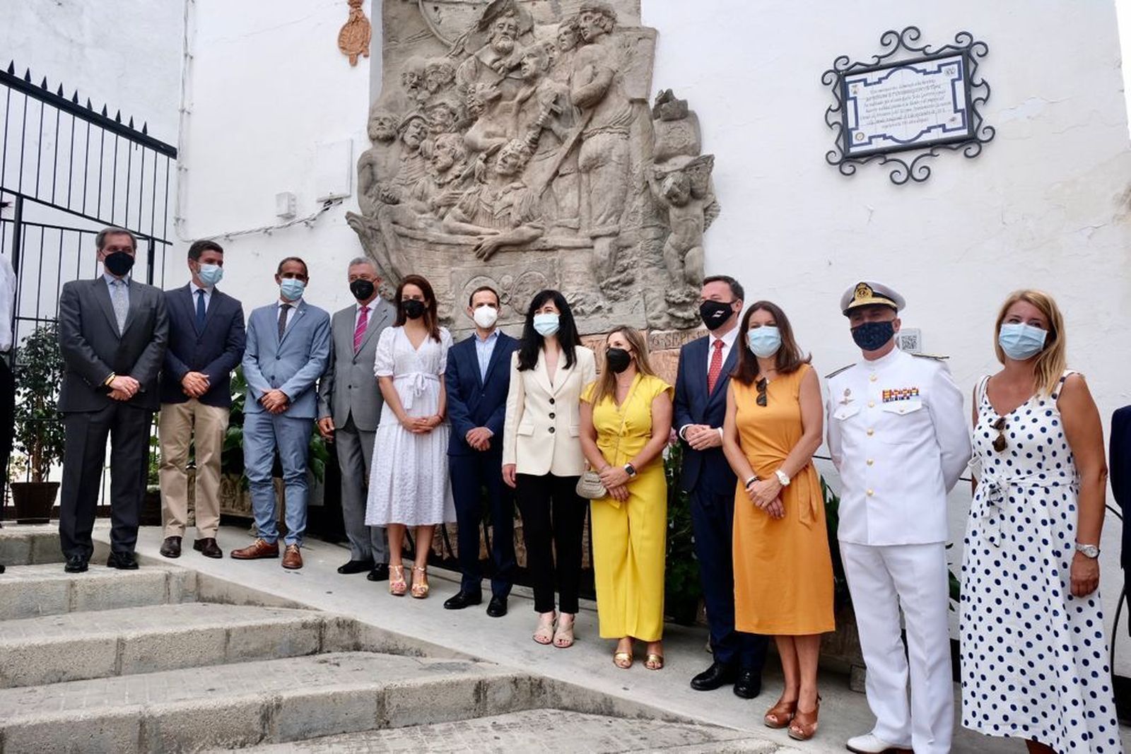 El Monumento a la Primera Circunnavegación acogió el acto previo a la entrega de los Premios Magallanes y Elcano a la Cultura y la Historia.