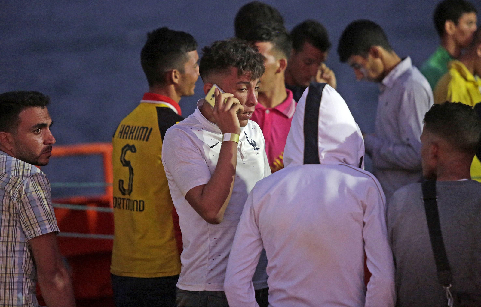 Llegada de migrantes a Puerto América