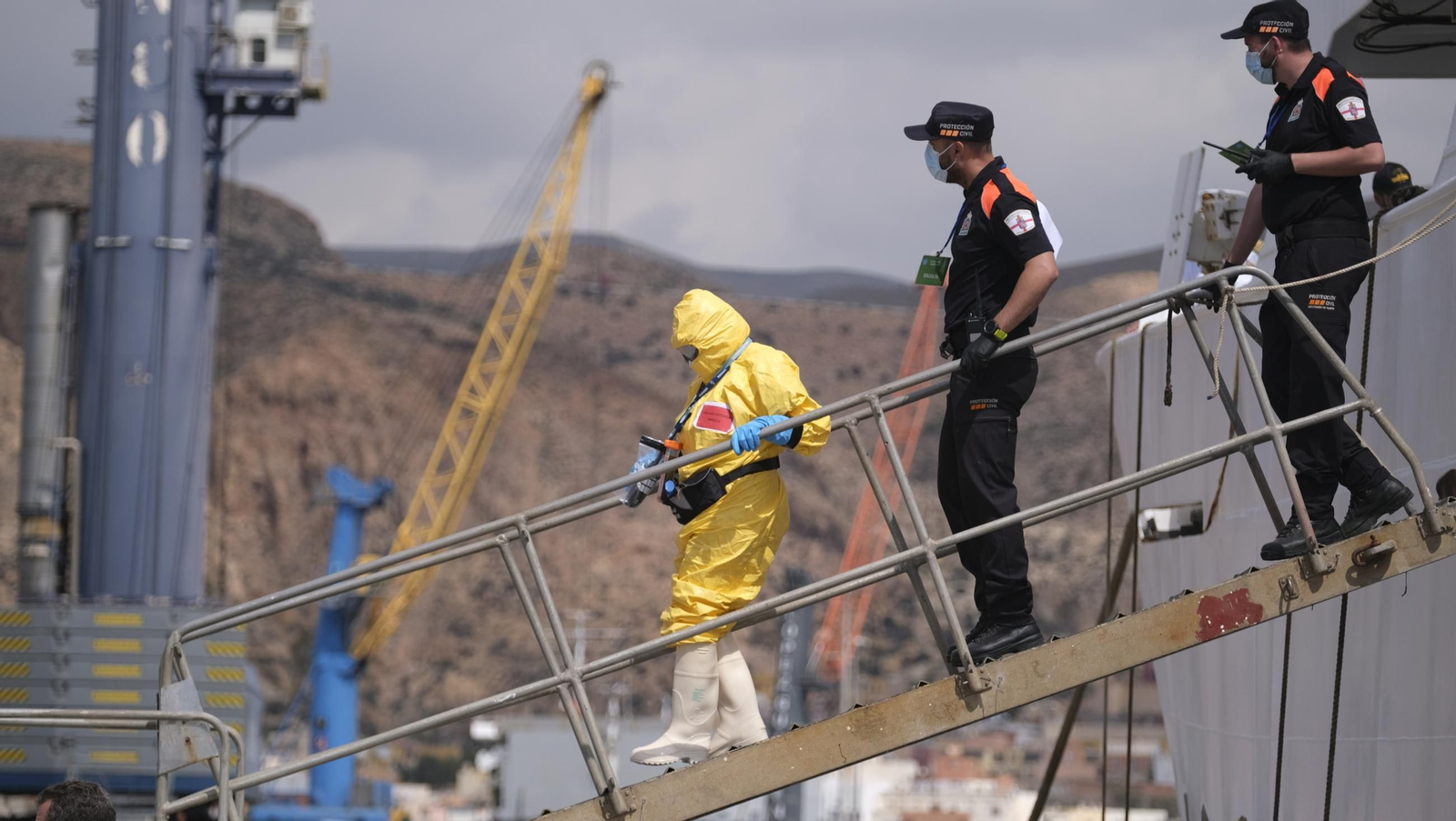 Ejercicio Marsec25 simulacro, en el Puerto de Almería, en imágenes
