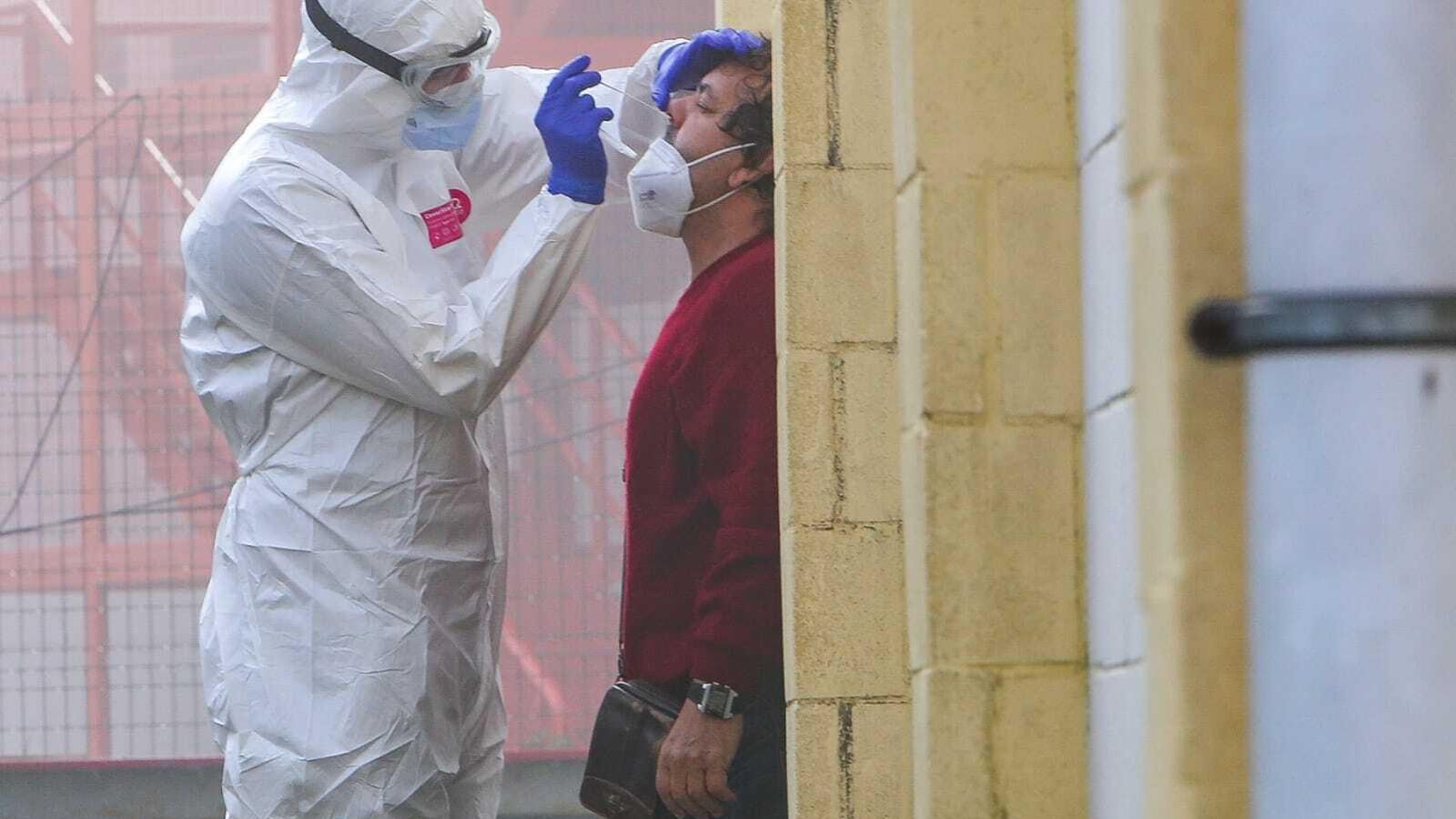 Pruebas realizadas durante el cribado en San Fernando.