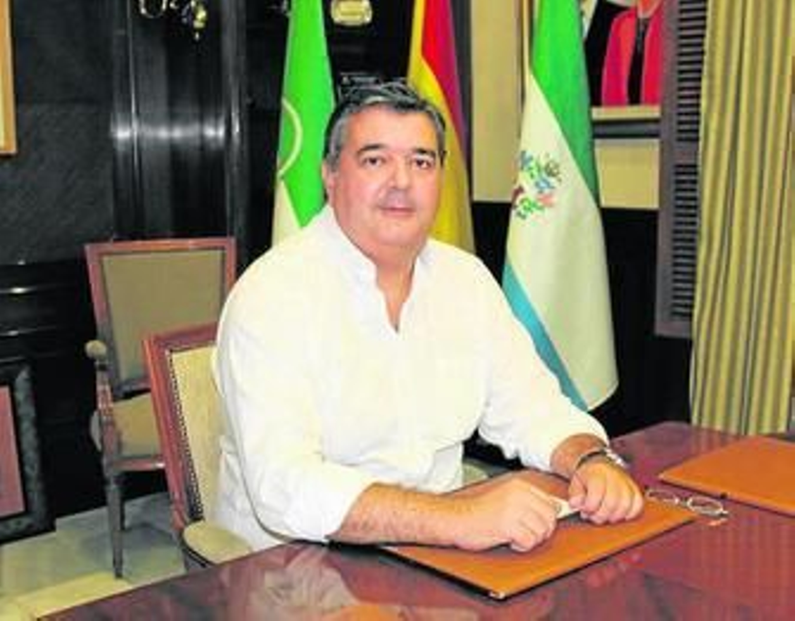 Mario Bravo tras la Junta de Gobierno Local.