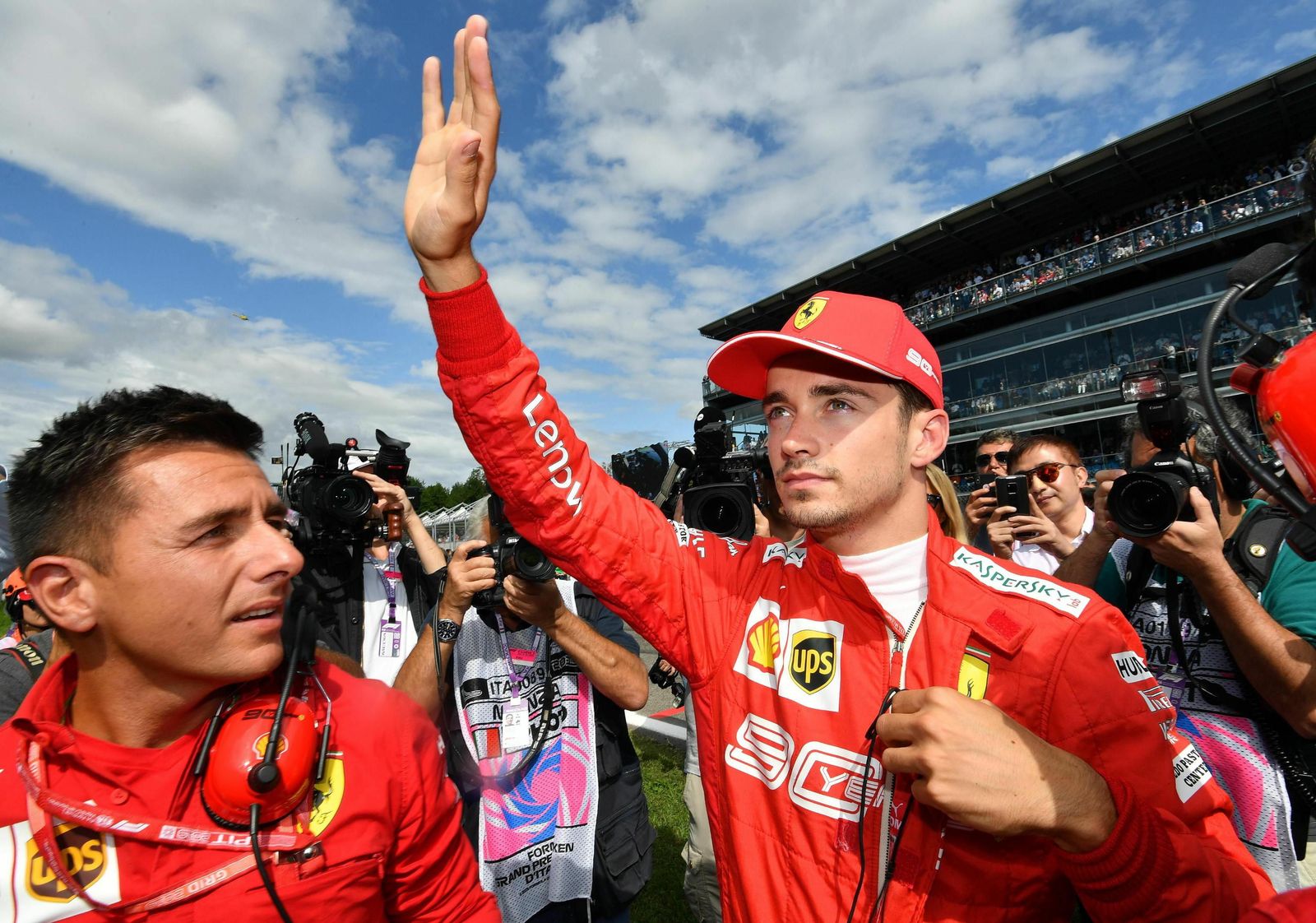 Charles Leclerc rueda este fin de semana en Jerez con el Ferrari.