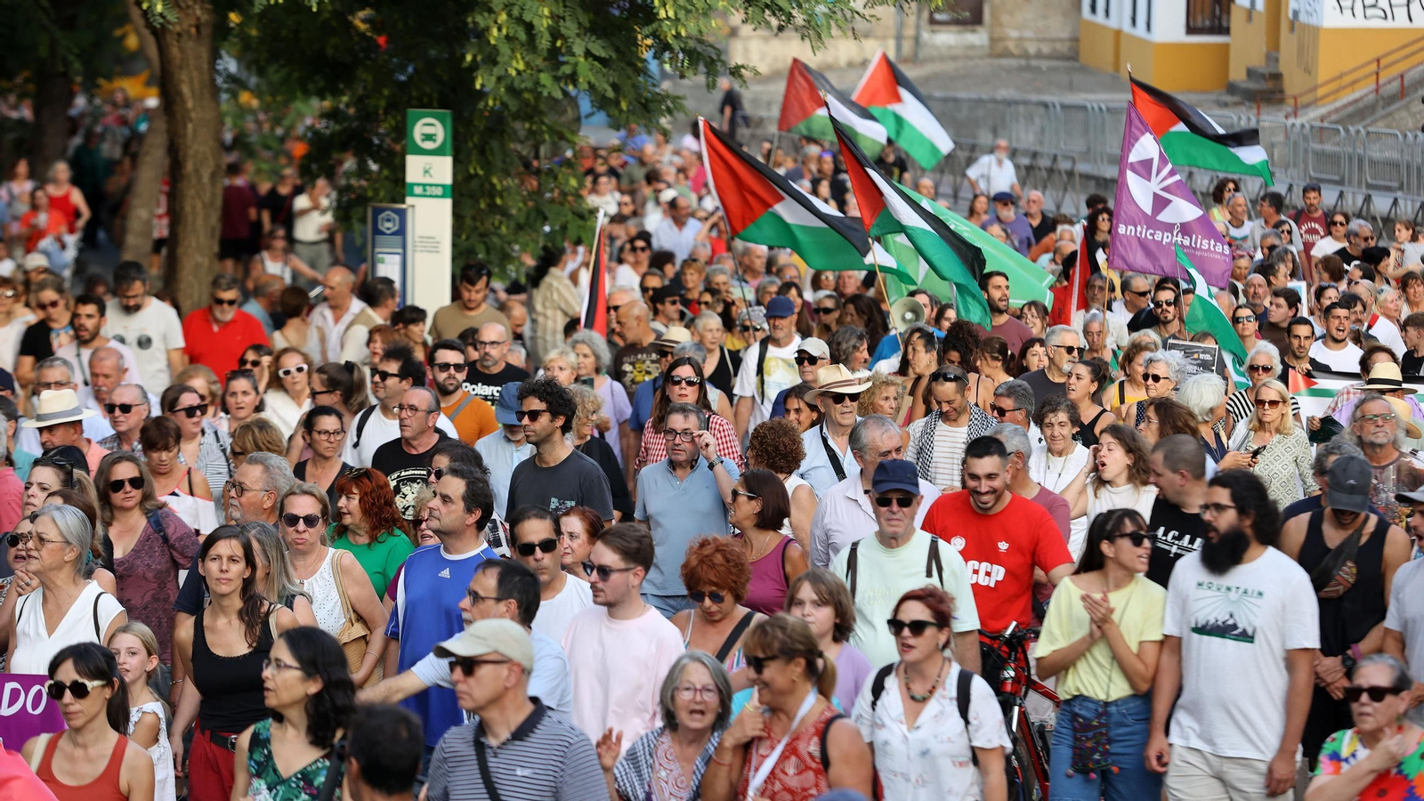 Imágenes de la manifestación 'Jerez con Palestina STOP Genocidio'