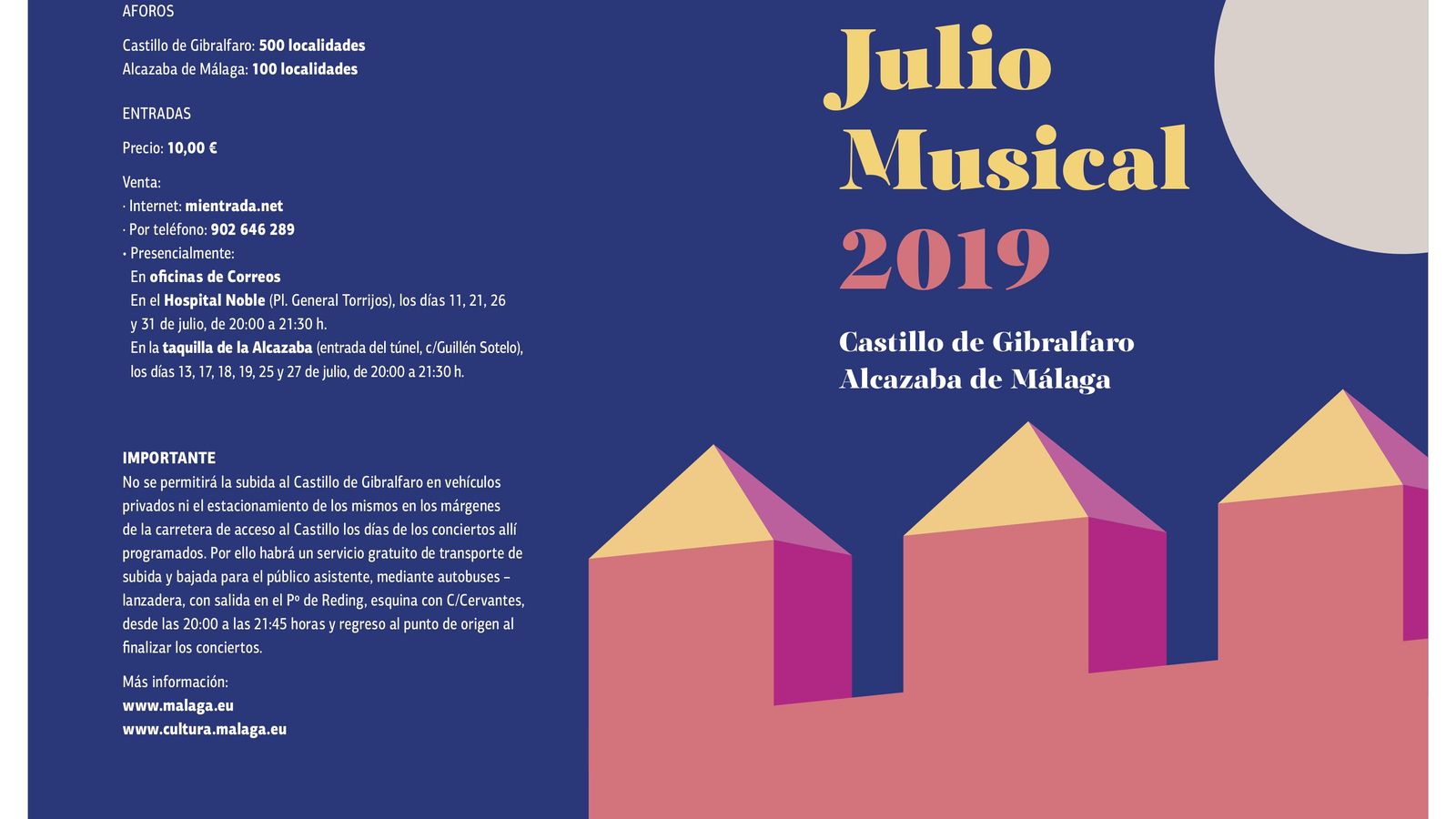 La música conquista el castillo de Gibralfaro.