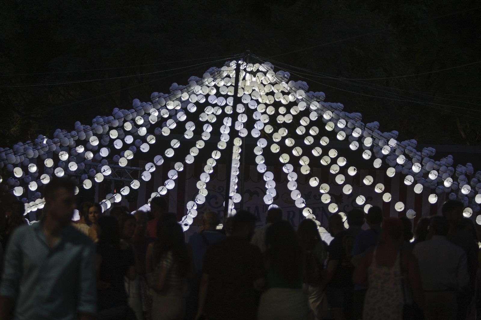 La caseta municipal, El Auditorio, durante la Feria del Carmen y de la Sal 2022.
