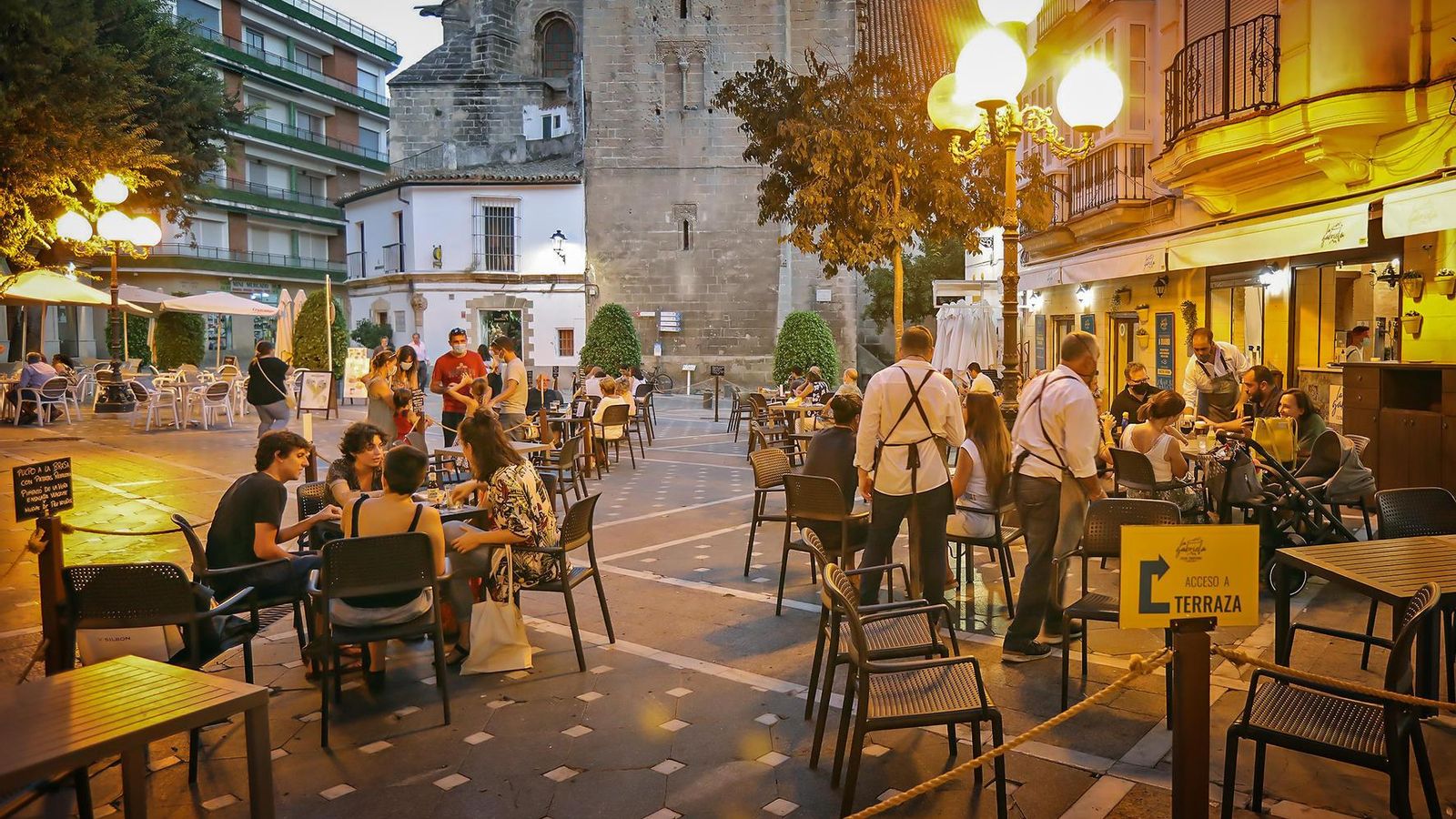 Plateros, una de las zonas más frecuentadas por los jerezanos y los escasos turistas.
