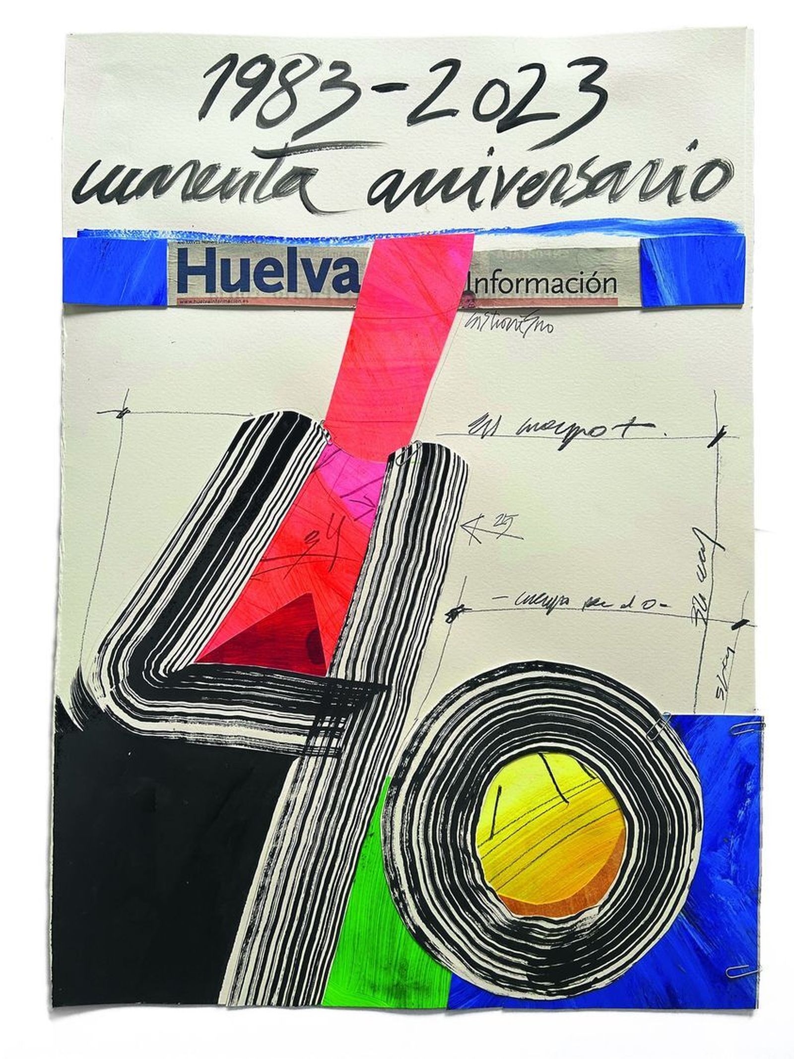 La obra de Juan Carlos Castro Crespo con motivo del 40 aniversario de Huelva Información