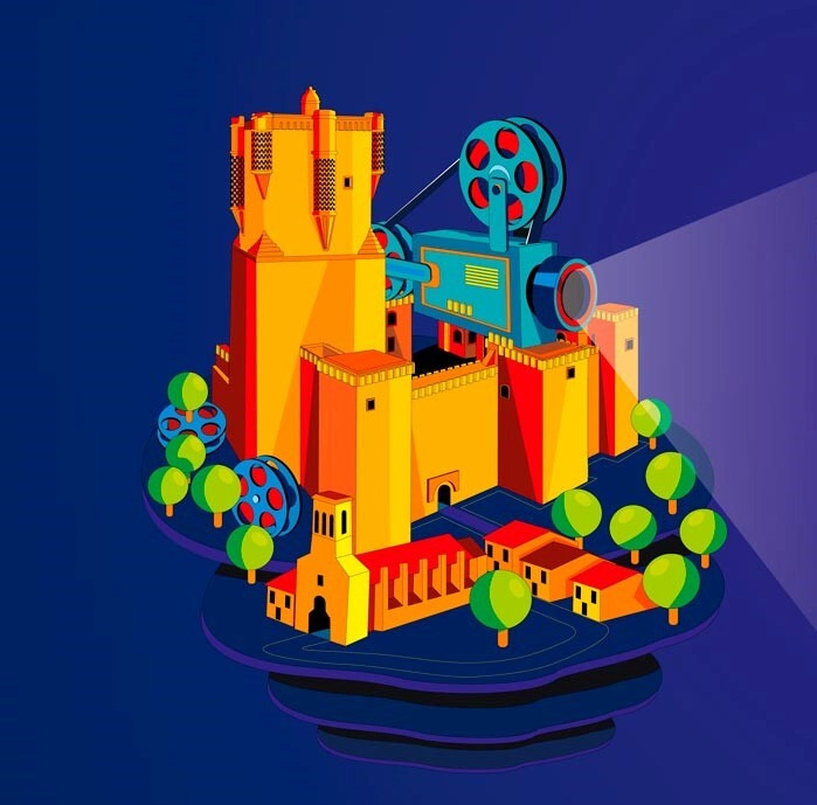 El Castillo de Belalcázar ha inspirado el cartel del certamen cinematográfico en su primera edición
