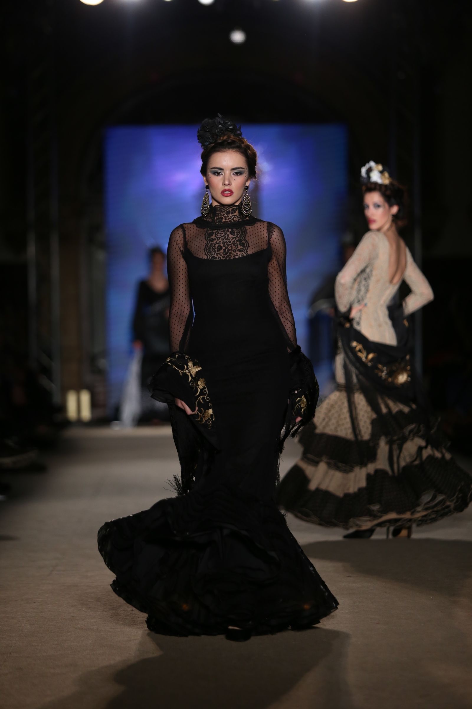 El traje de flamenca negro de 2019, sinónimo de elegancia