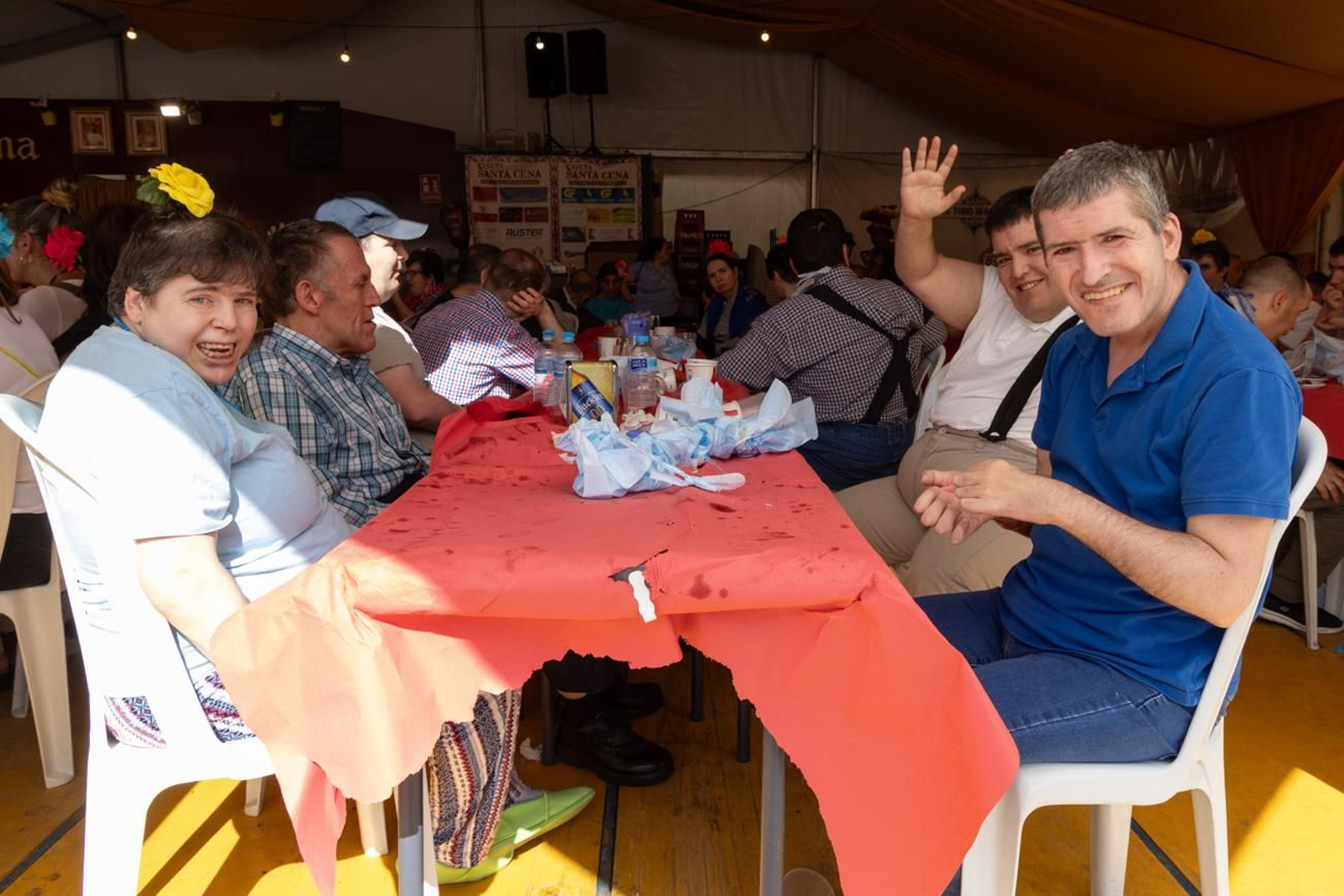 Las comidas de empresa se suceden en la Feria de San Lucas