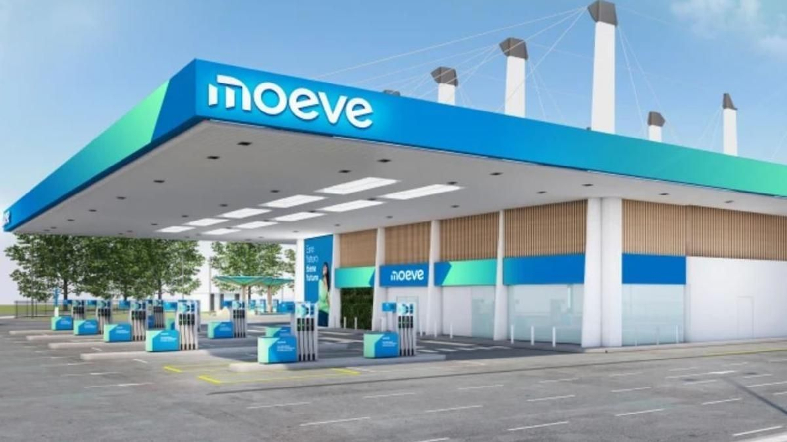 Así serán las nuevas gasolineras Moeve cuando abandonen la marca Cepsa. Así serán las nuevas gasolineras Moeve cuando abandonen la marca Cepsa.