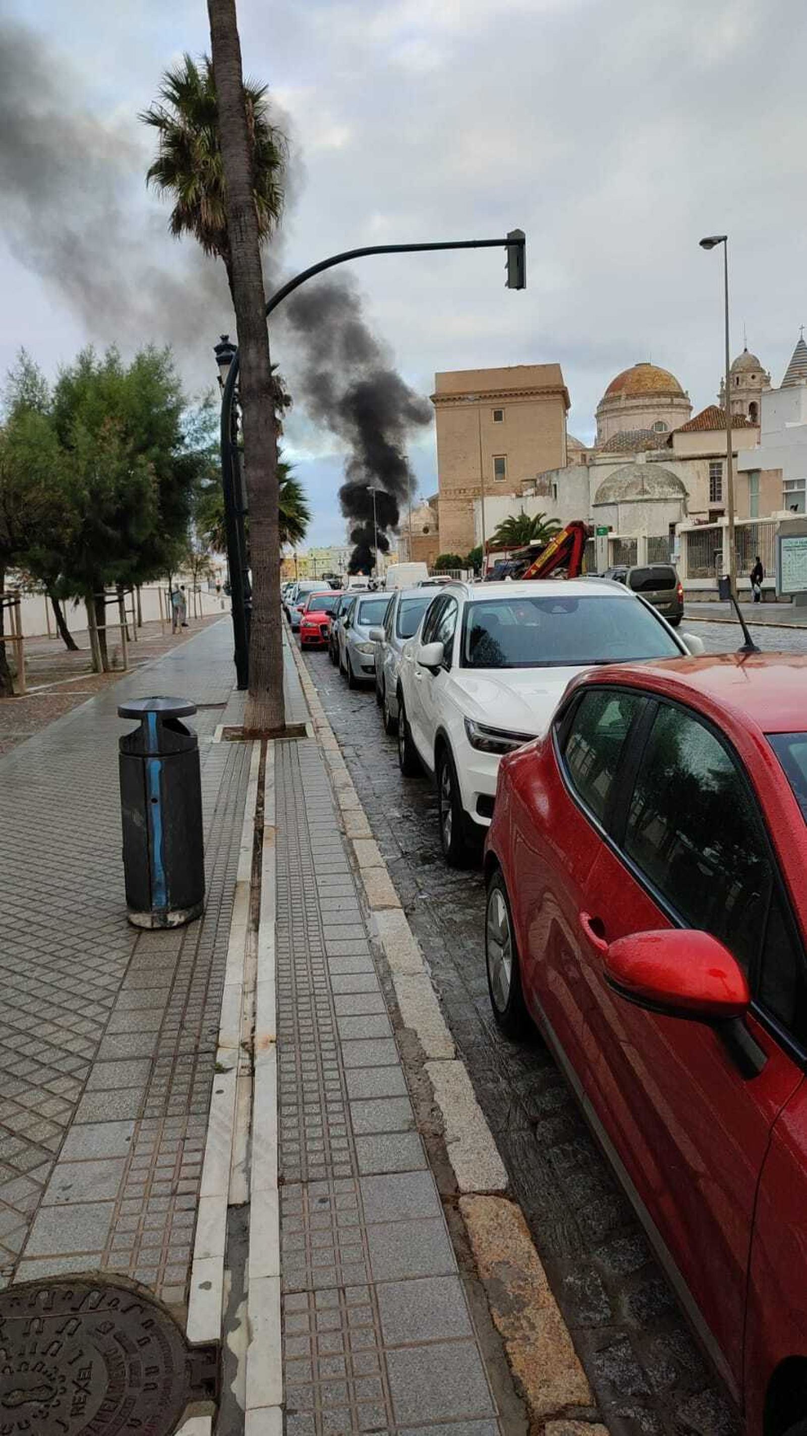 Imagen del incendio.