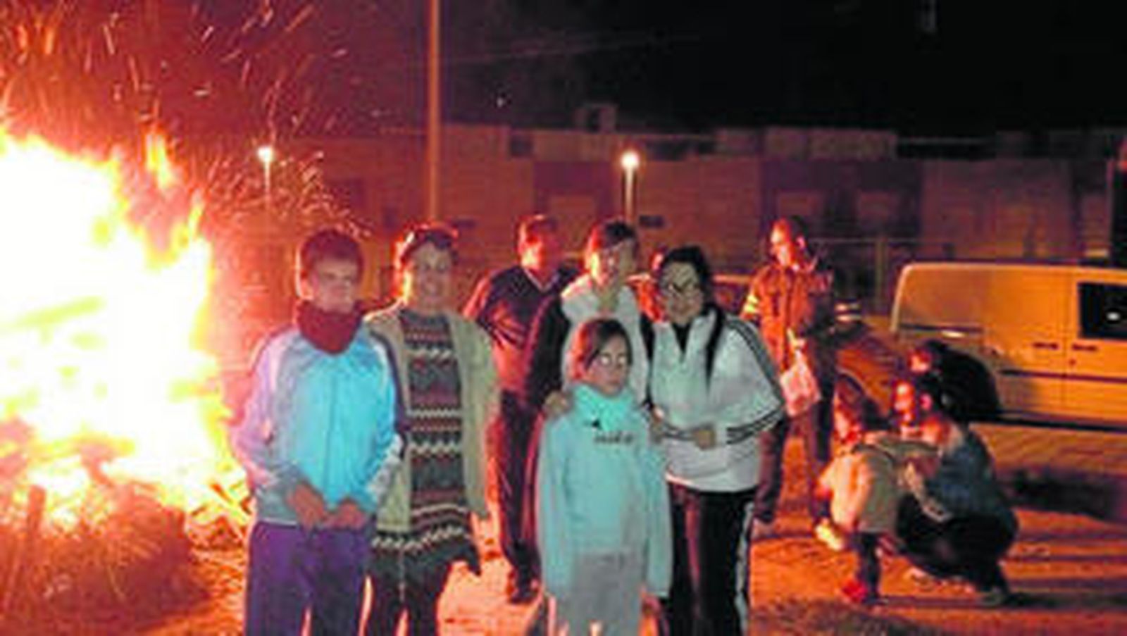 Una de las hogueras encendidas el pasado año en la comarca.