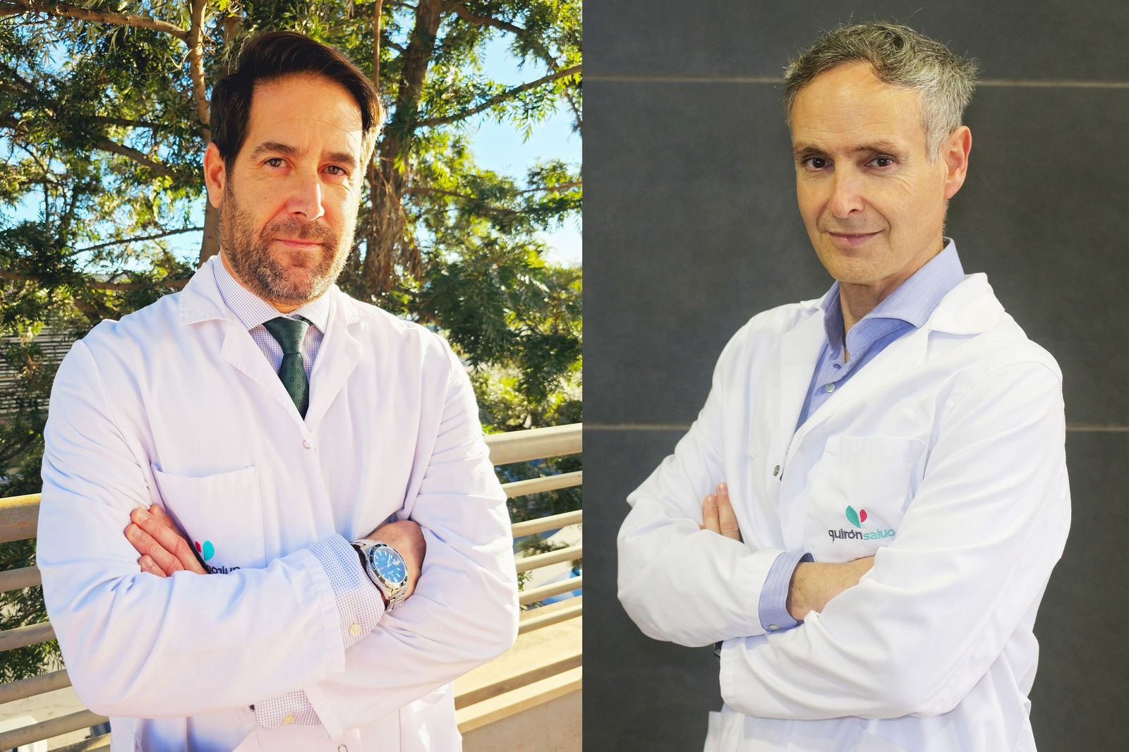 Los especialistas del Hospital Quirónsalud Málaga Roberto Mongil y Manuel Cobo.