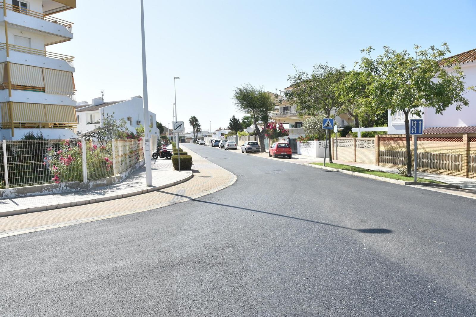 Obras en el paseo marítimo de Punta Umbría.