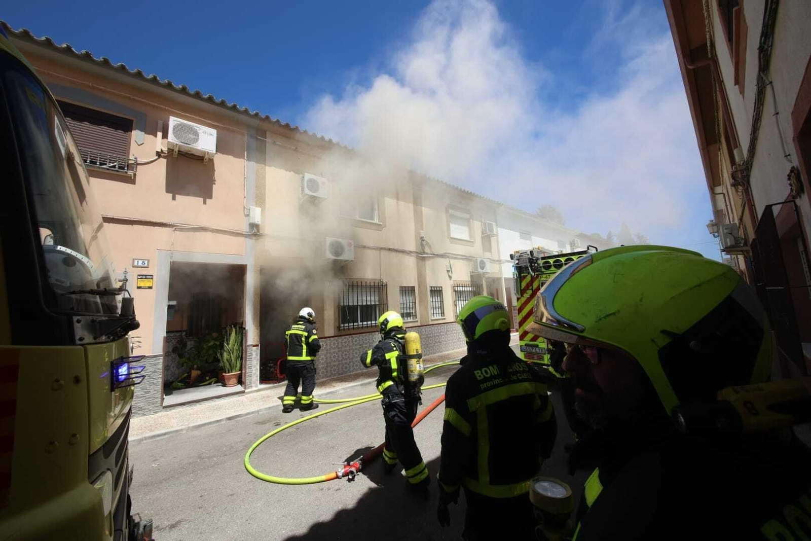 Incendio en una vivienda en Guadalcacín