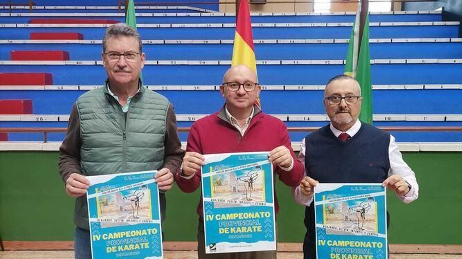 La presentación del cartel del campeonato provincial de kárate.
