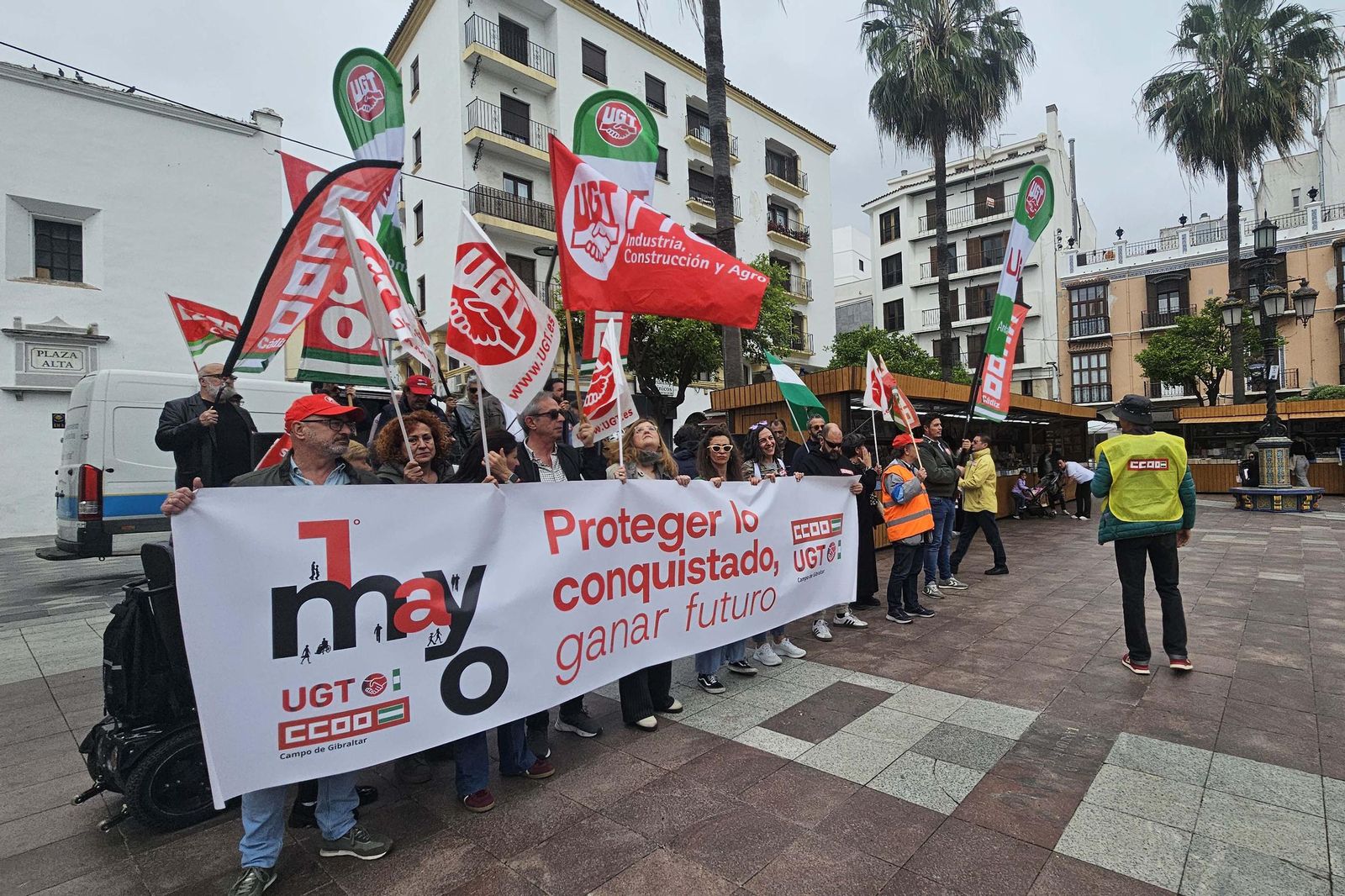 Fotos de la manifestación del Primero de Mayo en Algeciras