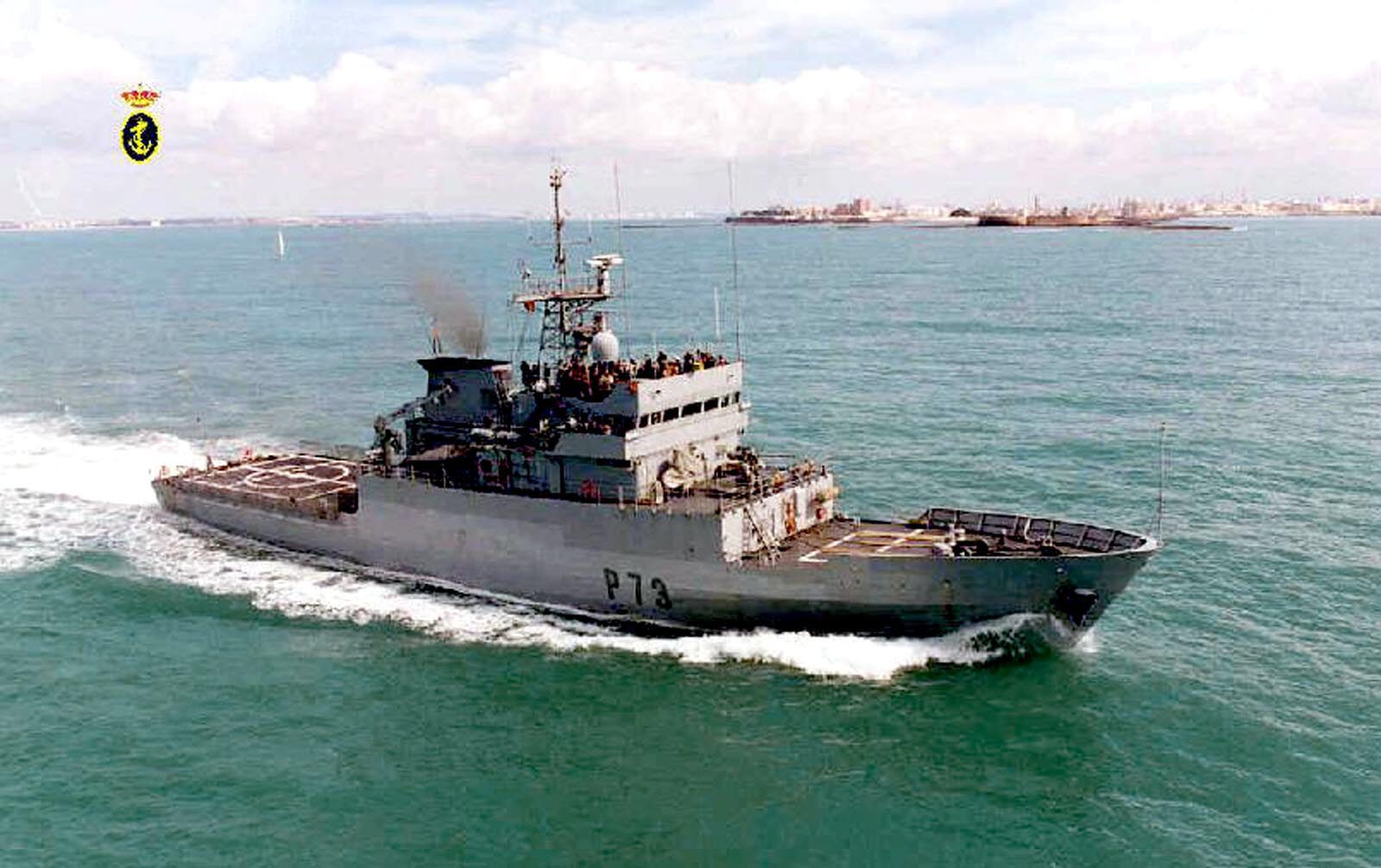 El patrullero Vigía, que tiene su base en el puerto gaditano de Puntales, en una imagen de archivo.