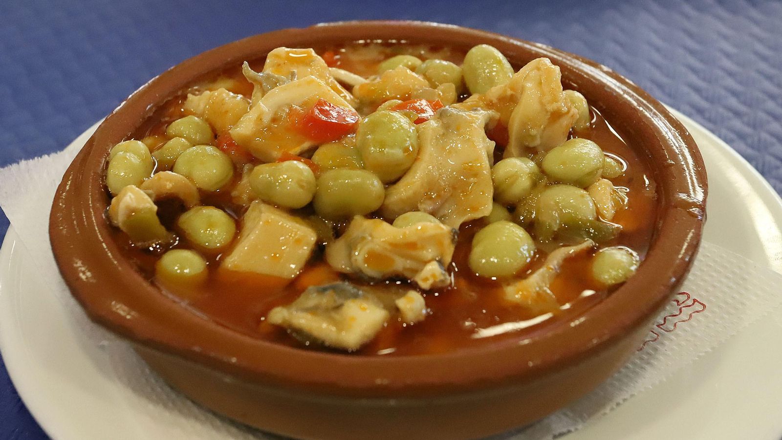 Habas con chocos de Casa Miguel