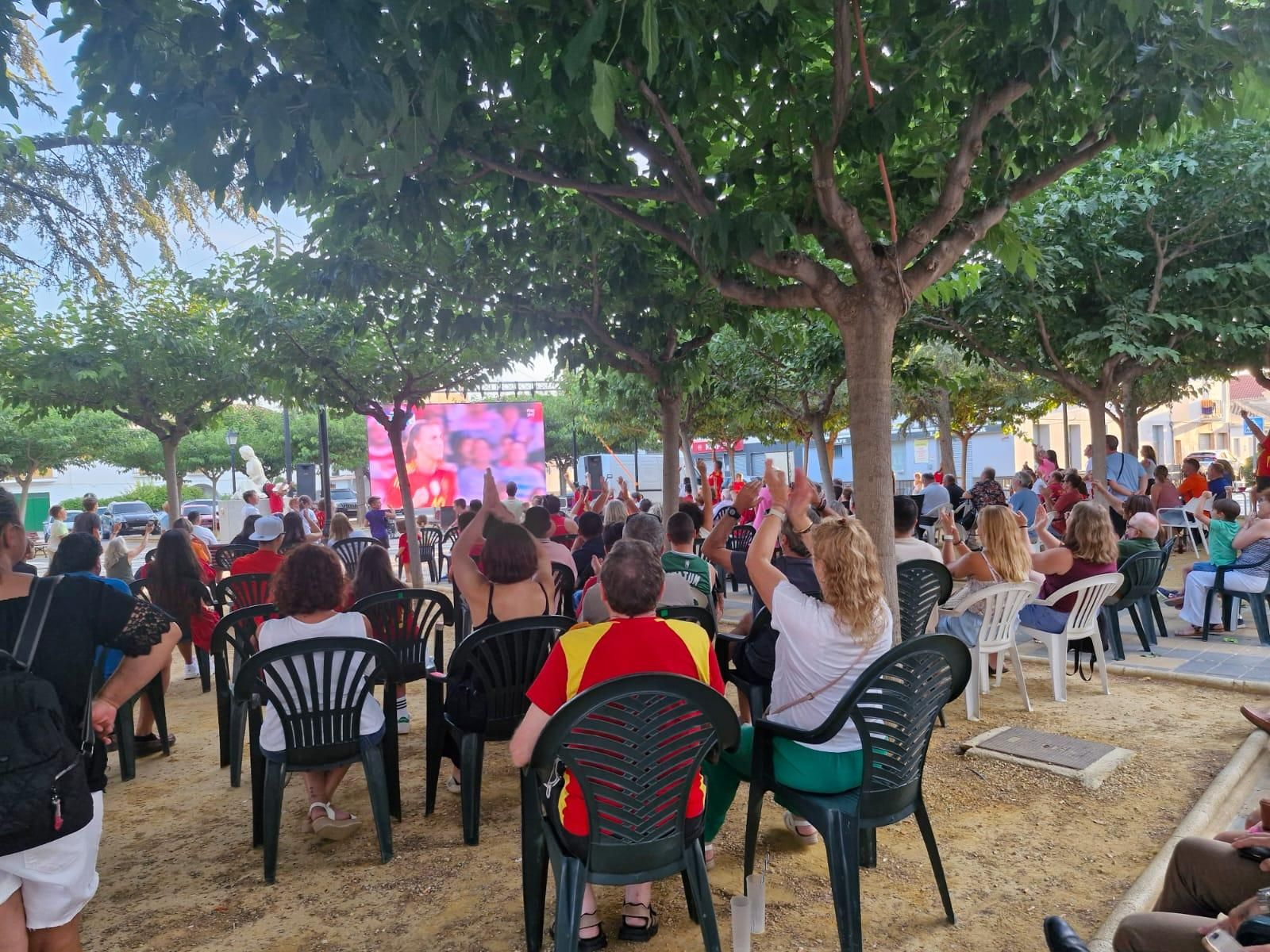 Ambiente en Huéscar durante la final de la Eurocopa