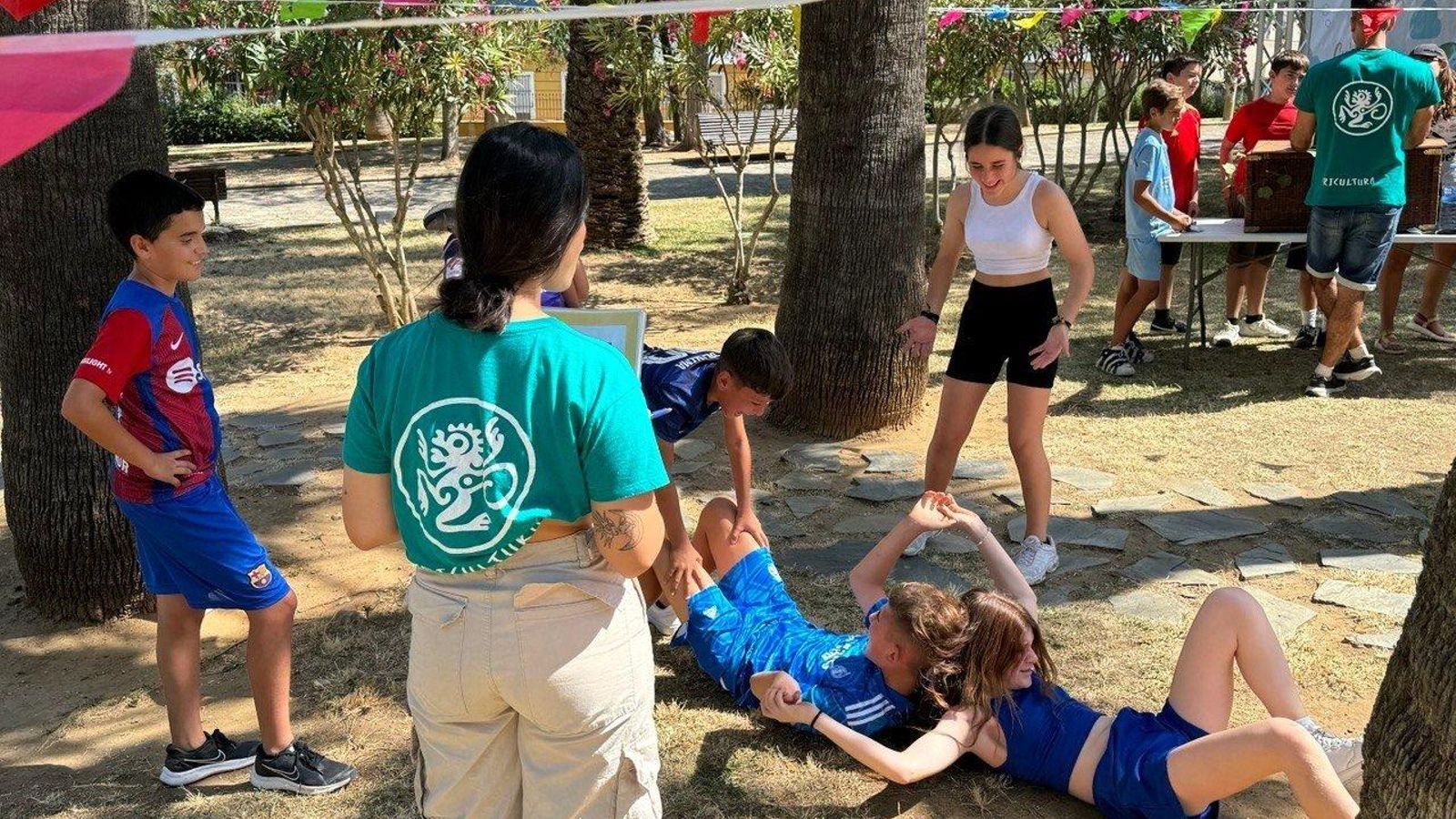 La Gymkana ha tenido lugar en el parque de Santa Ana.
