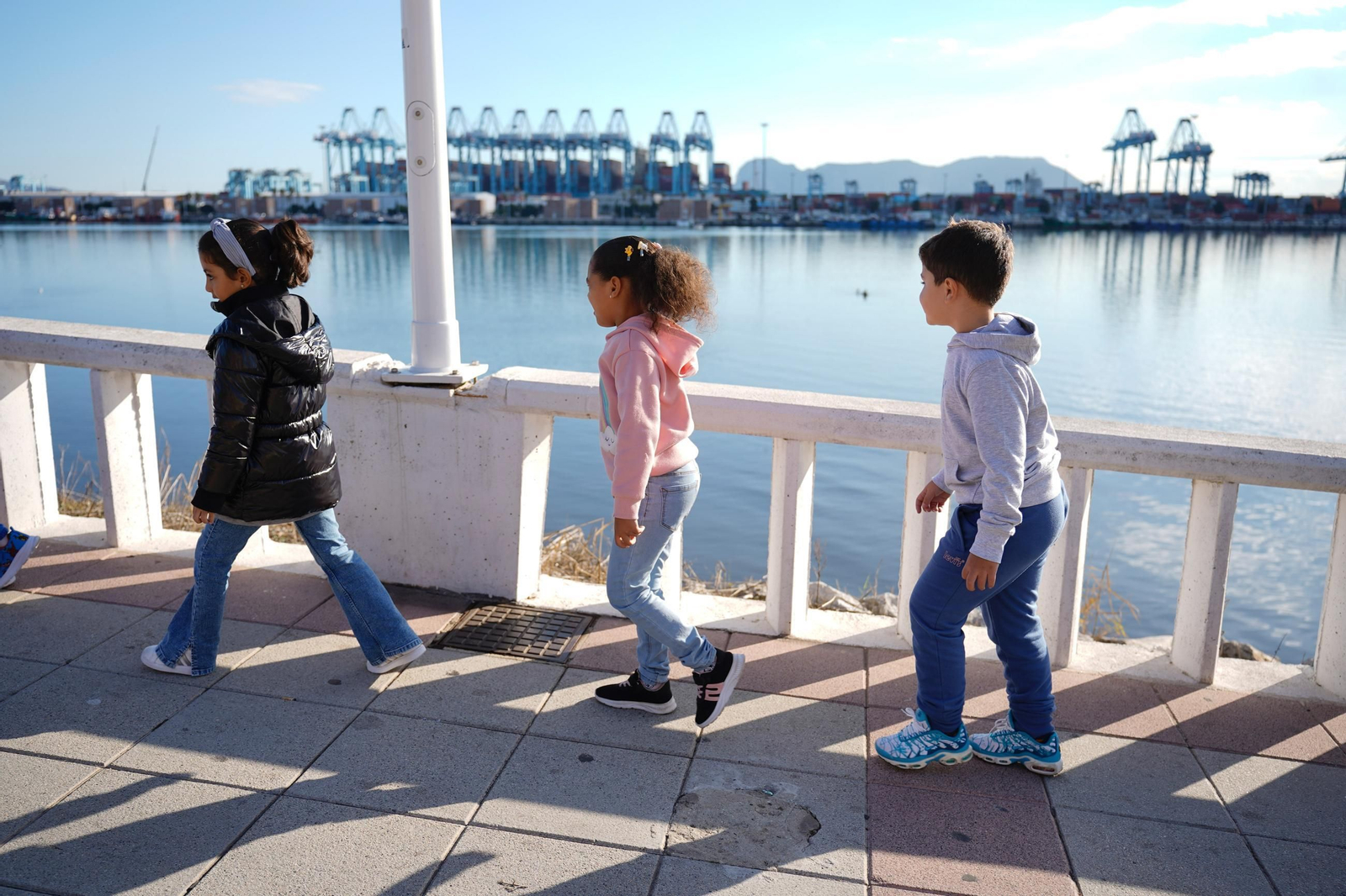 Las fotos del simulacro de maremoto en el colegio Virgen del Mar en Algeciras
