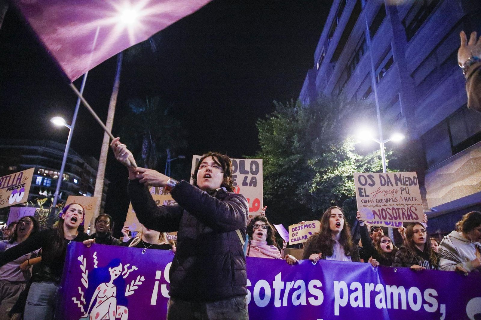 Las imágenes de la manifestación realizada por Asamblea Feminista 8M en Almería
