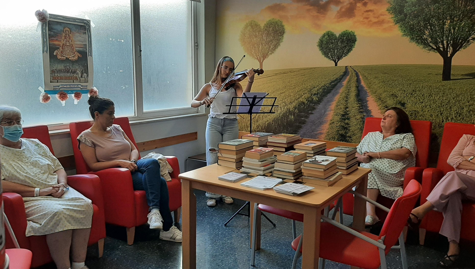 El 'Rincón del Corazón' en el hospital Juan Ramón Jiménez.
