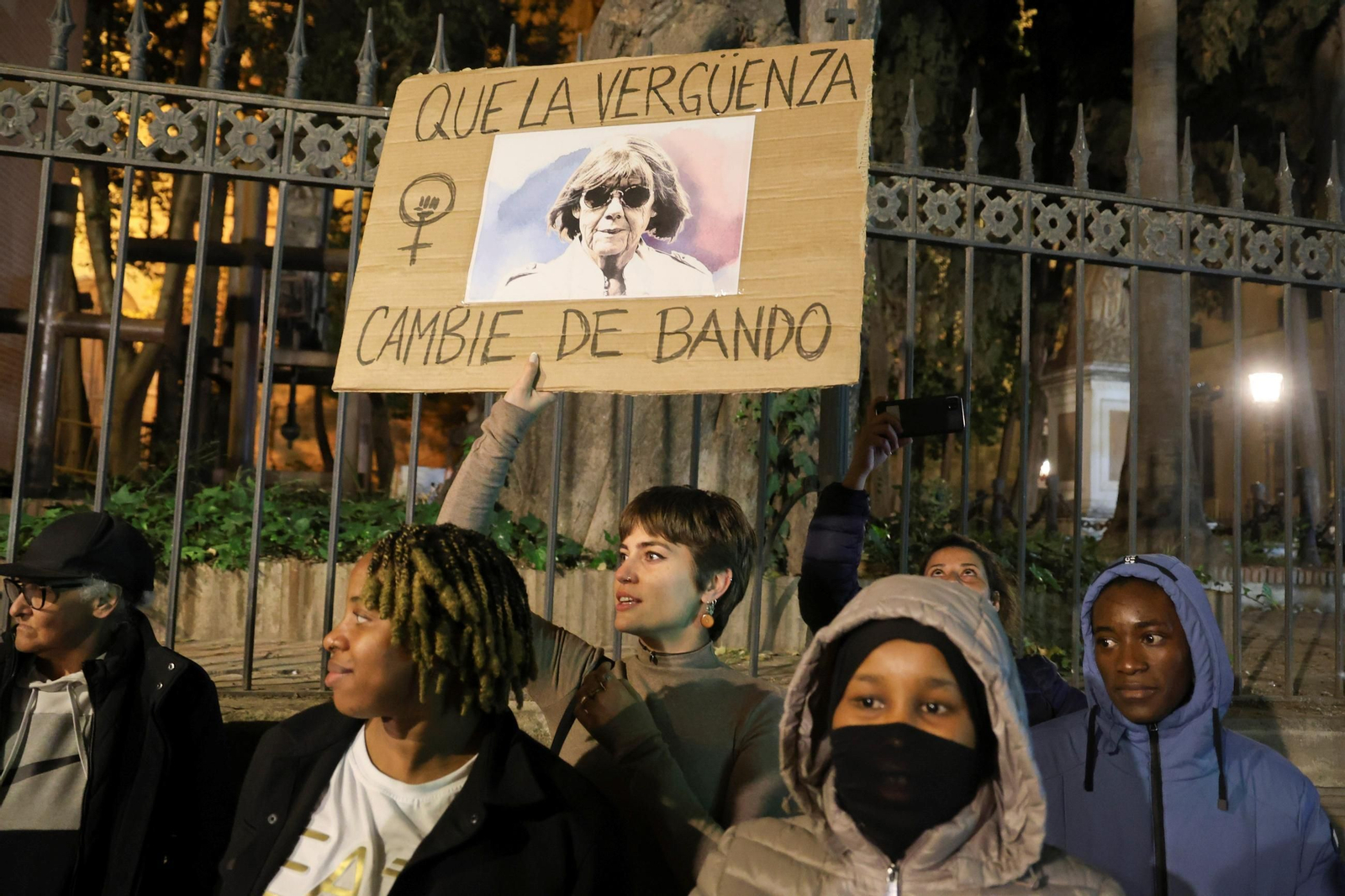 La manifestación del 25N en Málaga, en imágenes