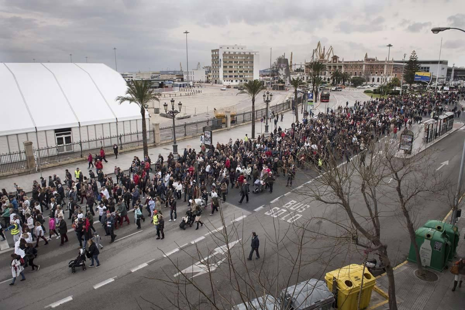 Las imágenes de la Marea Blanca de Cádiz