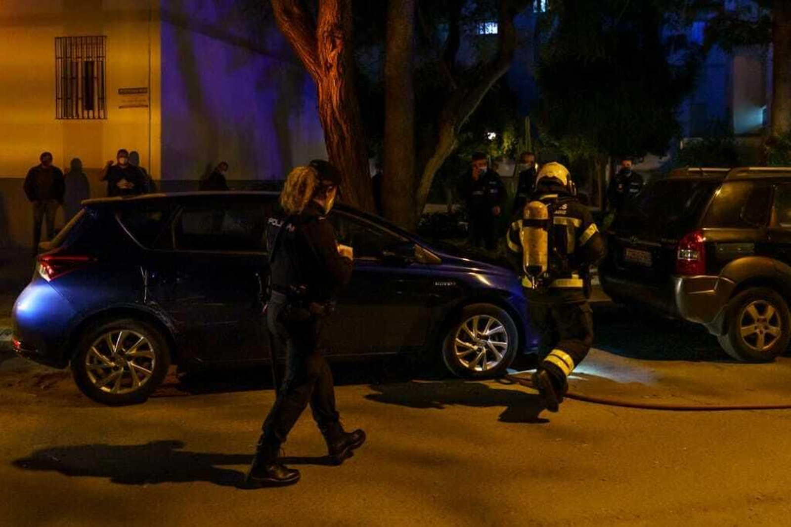 Incendio en la Barriada de La Paz