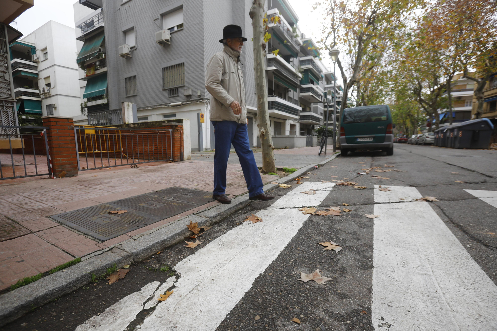 Imágenes de algunos de los pasos de peatones de Córdoba en los que se mejorará la accesibilidad