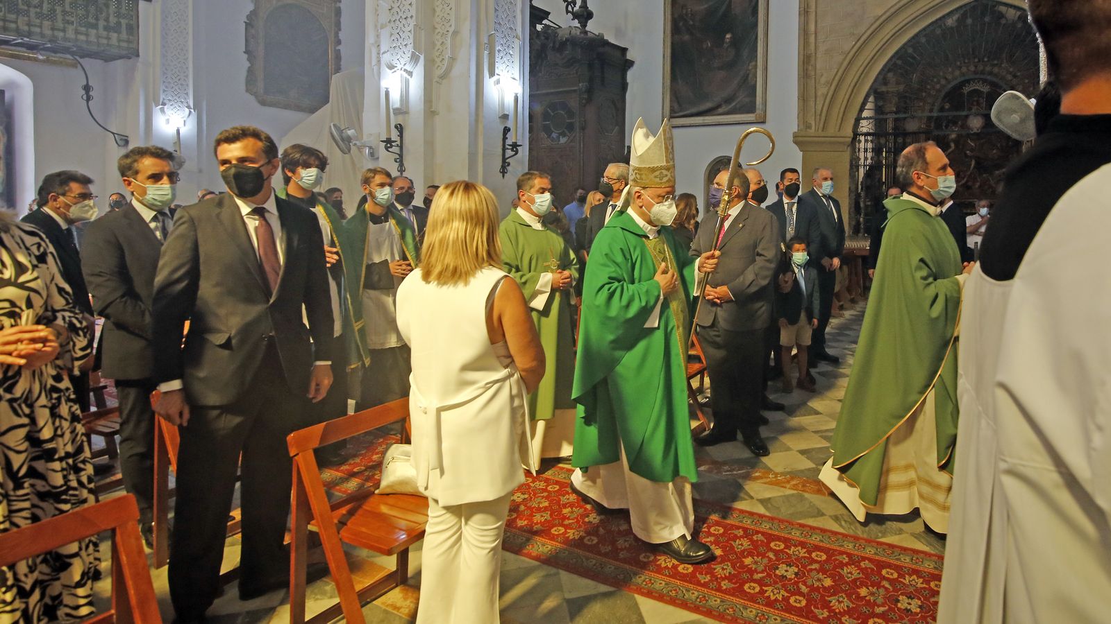 Bendición del retablo en la iglesia de San Lucas