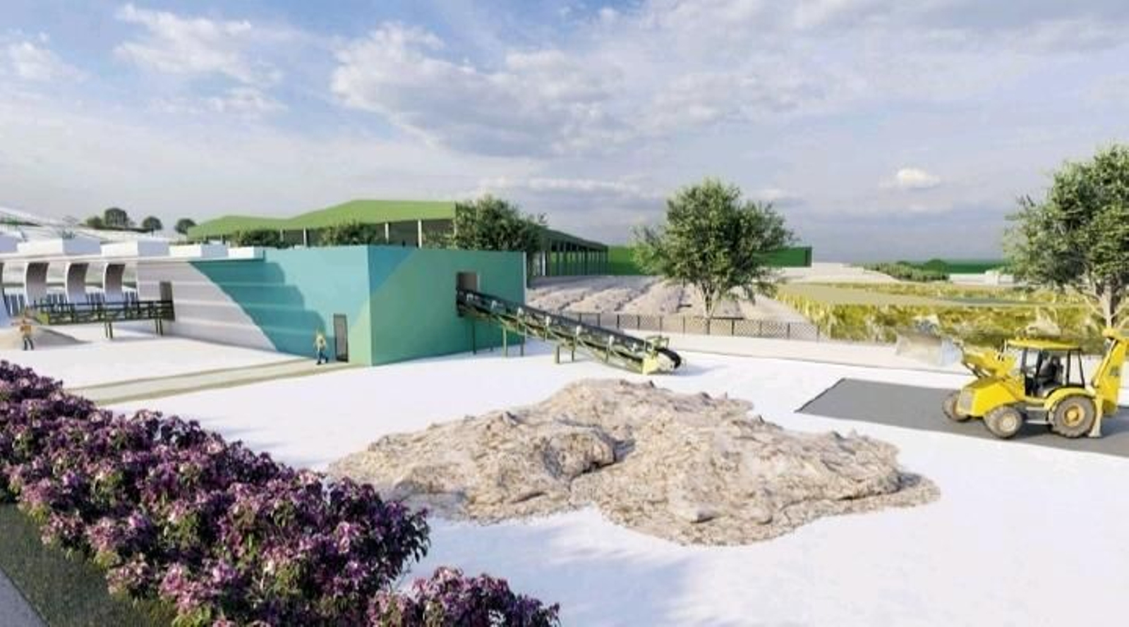 Recreación virtual de la planta.