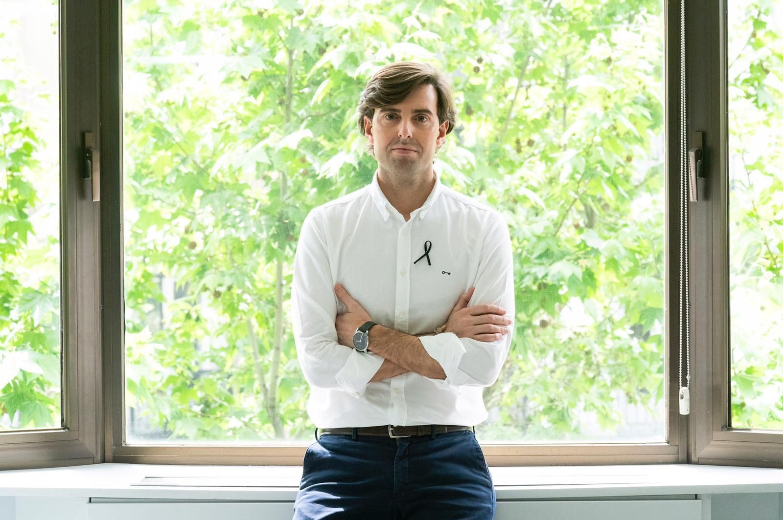 Pablo Montesinos, en la sede del PP en Madrid.