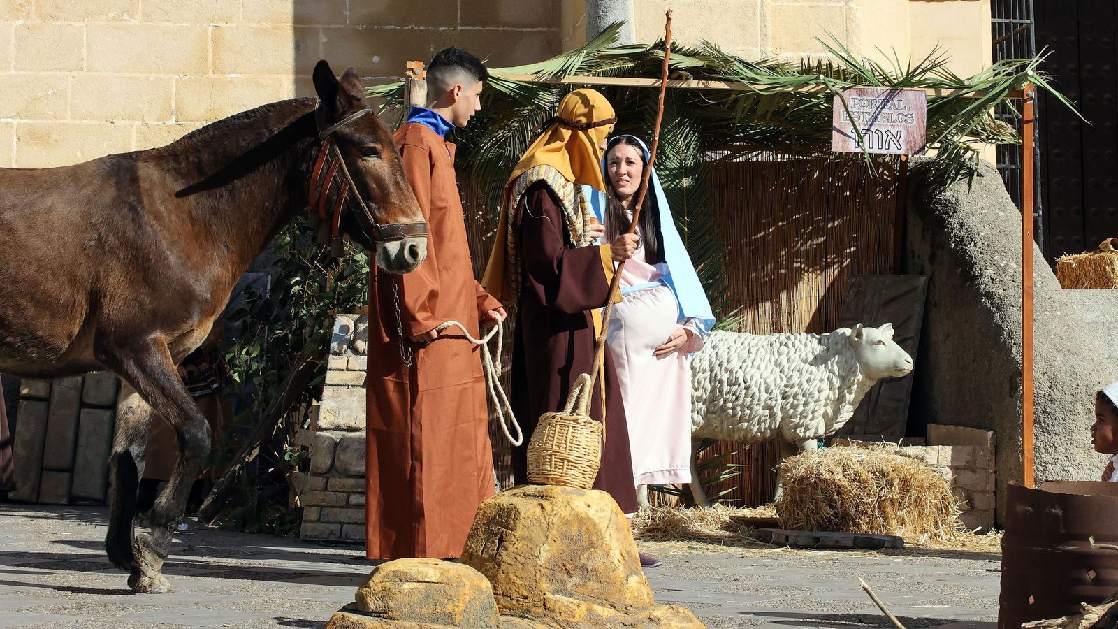 Imágenes del Belén Viviente de la plaza San Lucas en Jerez