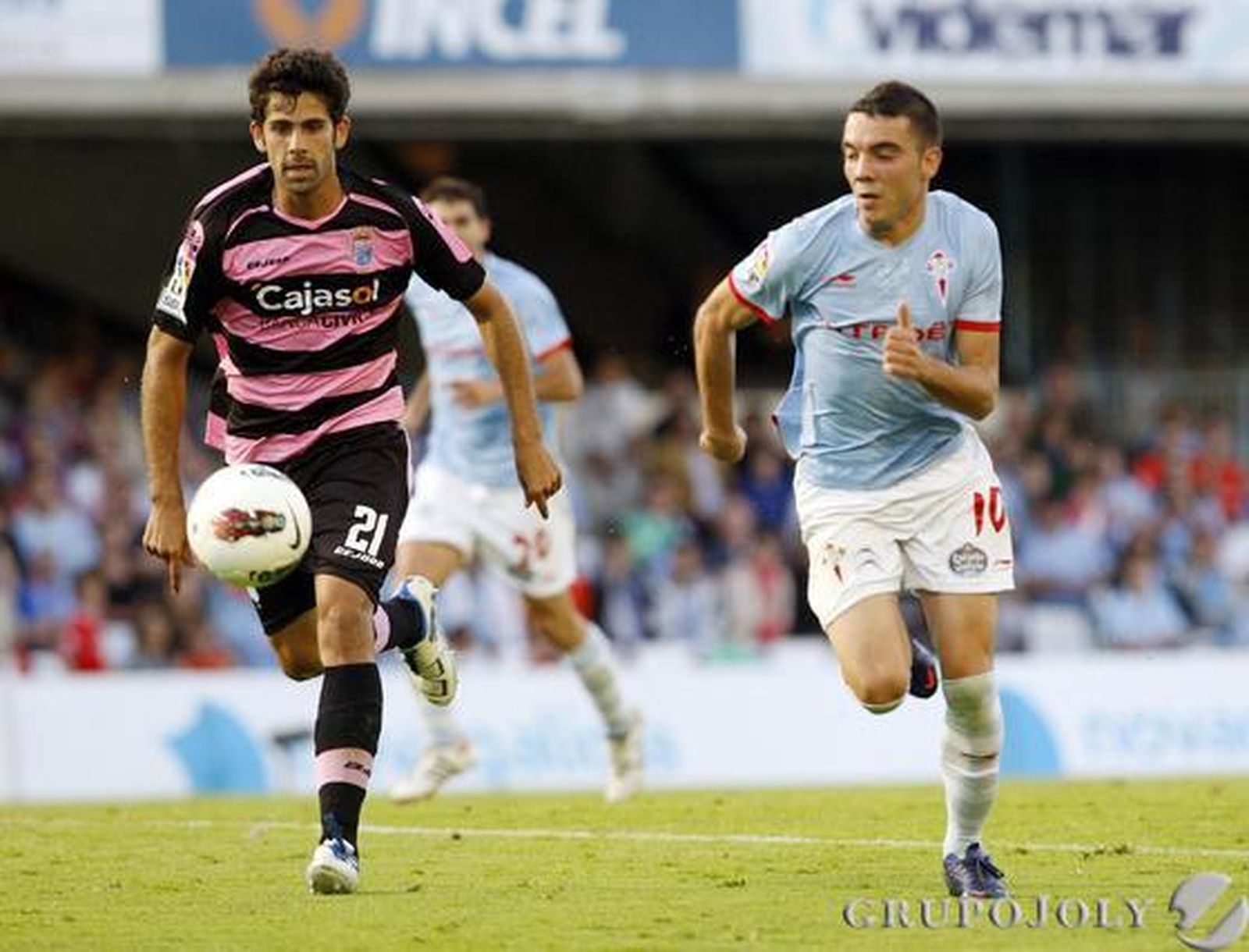 Calahorro no estuvo demasiado afortunado en Balaídos. 

Foto: lof