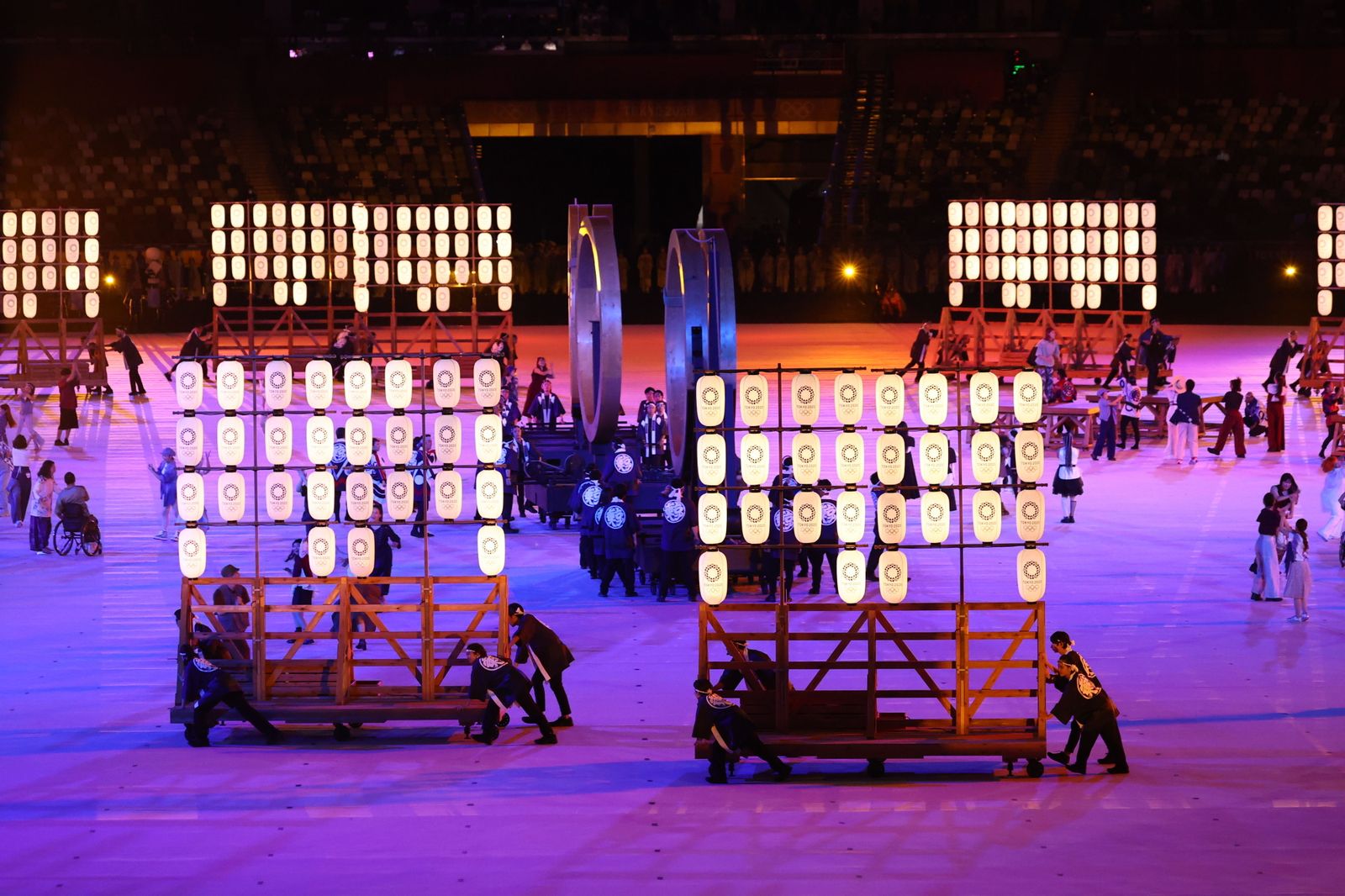 La ceremonia inaugural de los Juegos Olímpicos de Tokio 2020, en imágenes