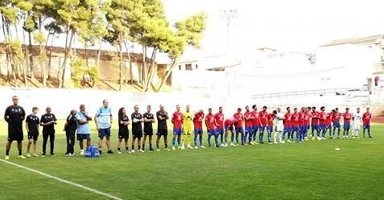 La plantilla el Villarrobledo, en su presentación