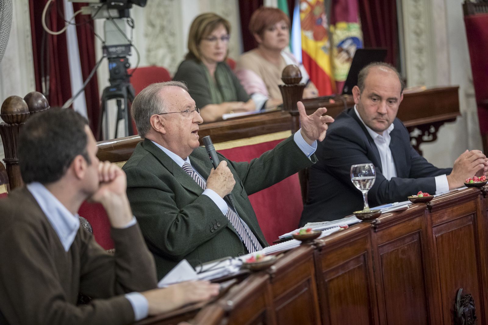 José Blas Fernández, durante un Pleno municipal.