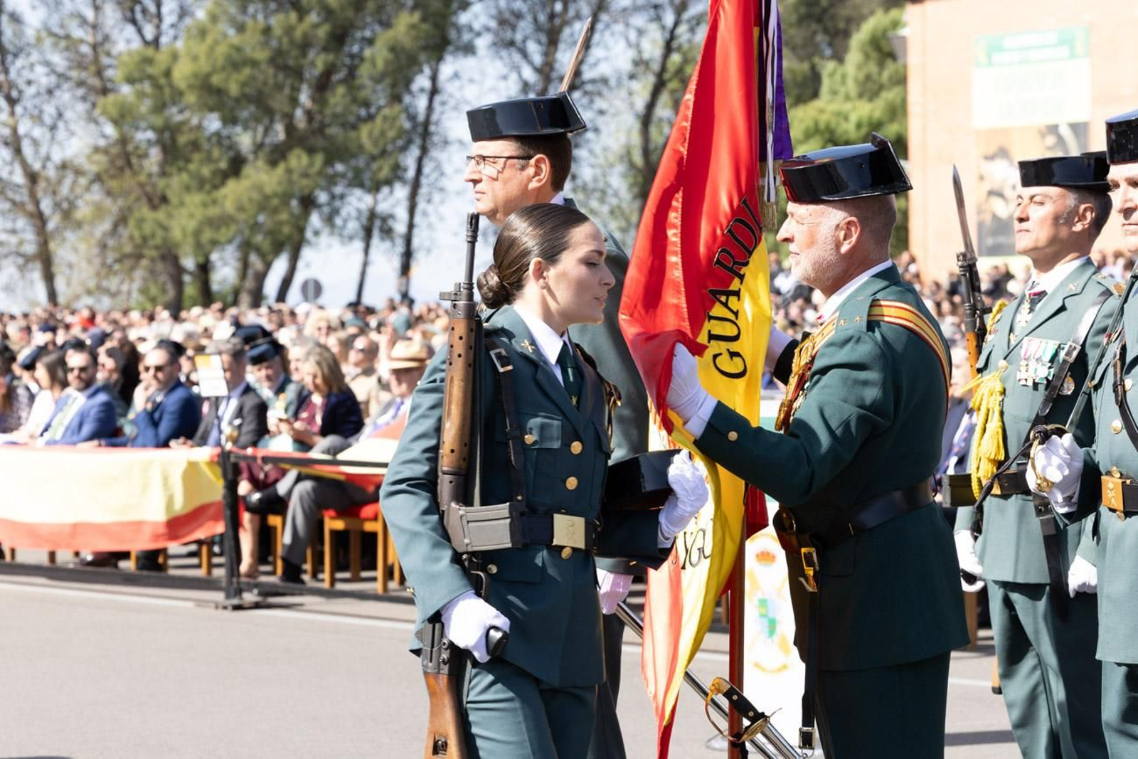 Acto de jura de bandera de la 130ª promoción de guardias civiles de la Academia de Baeza